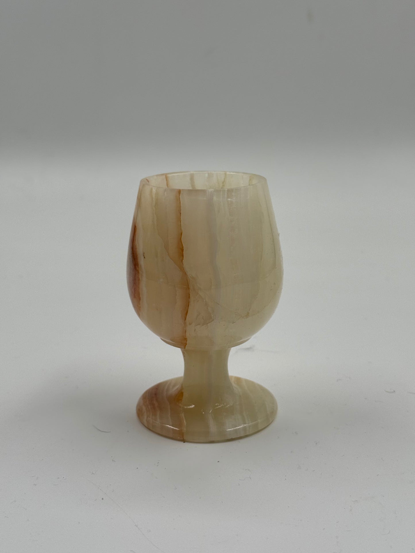 Small Onyx Stone Goblet Decorative Object