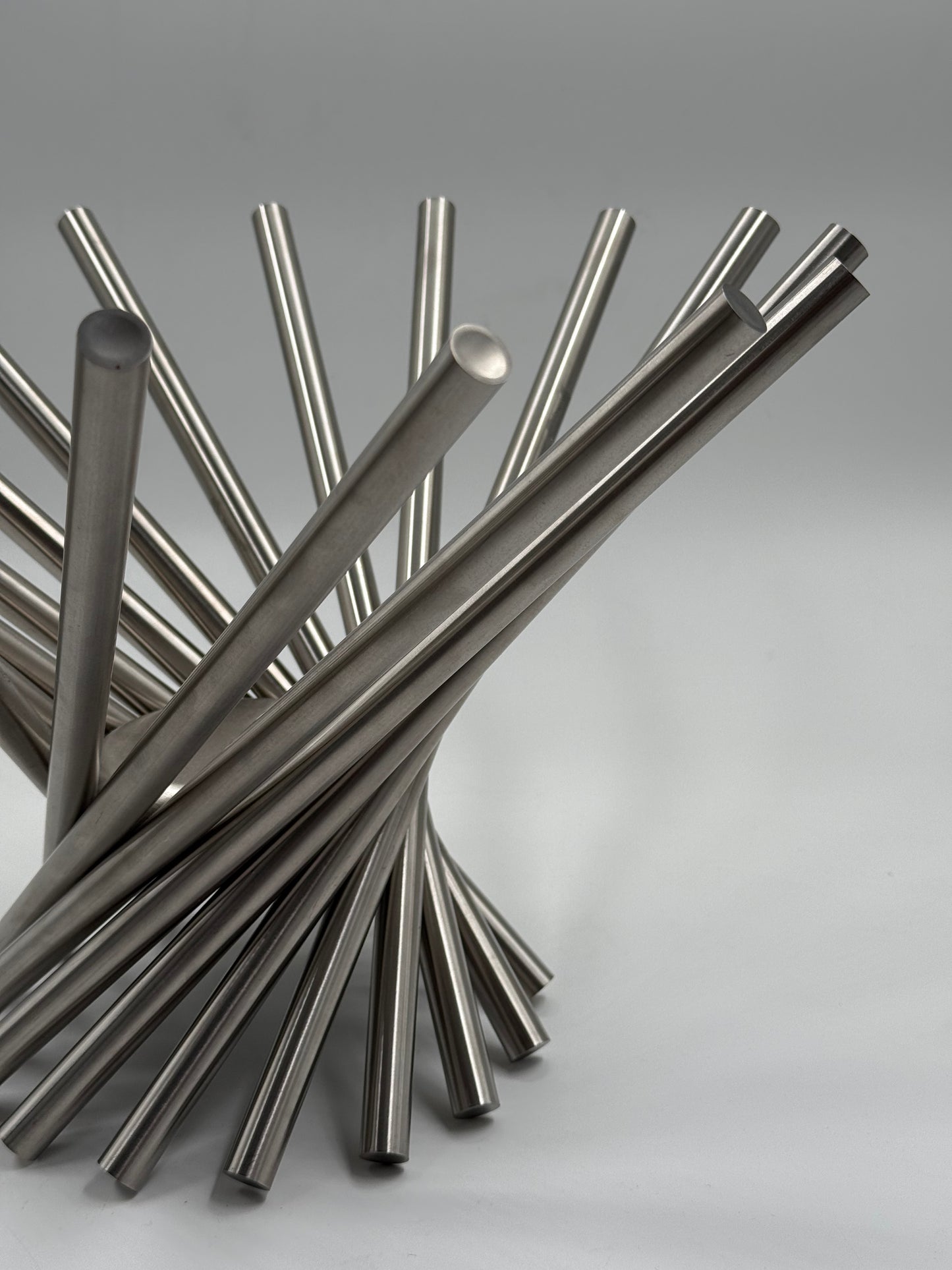 Sculptural Stainless Steel Centerpiece