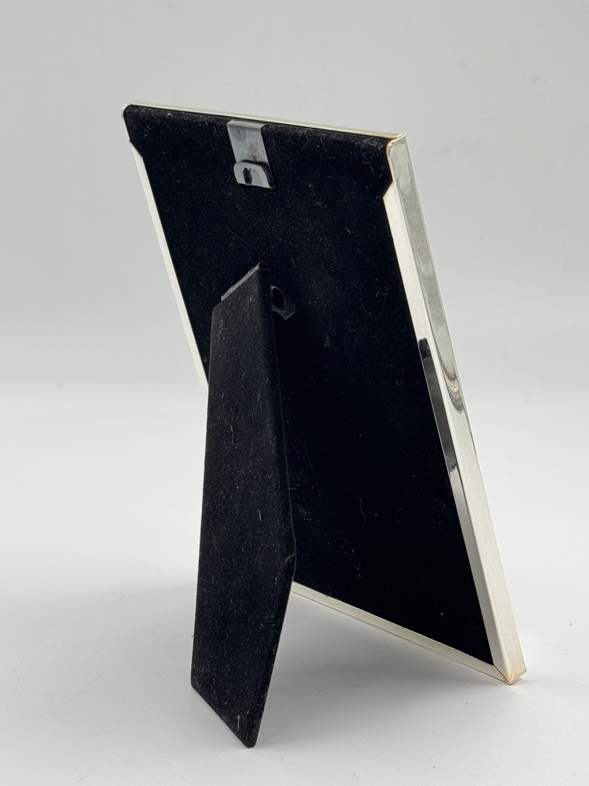 Vintage Hammered Silver-Plated Picture Frame