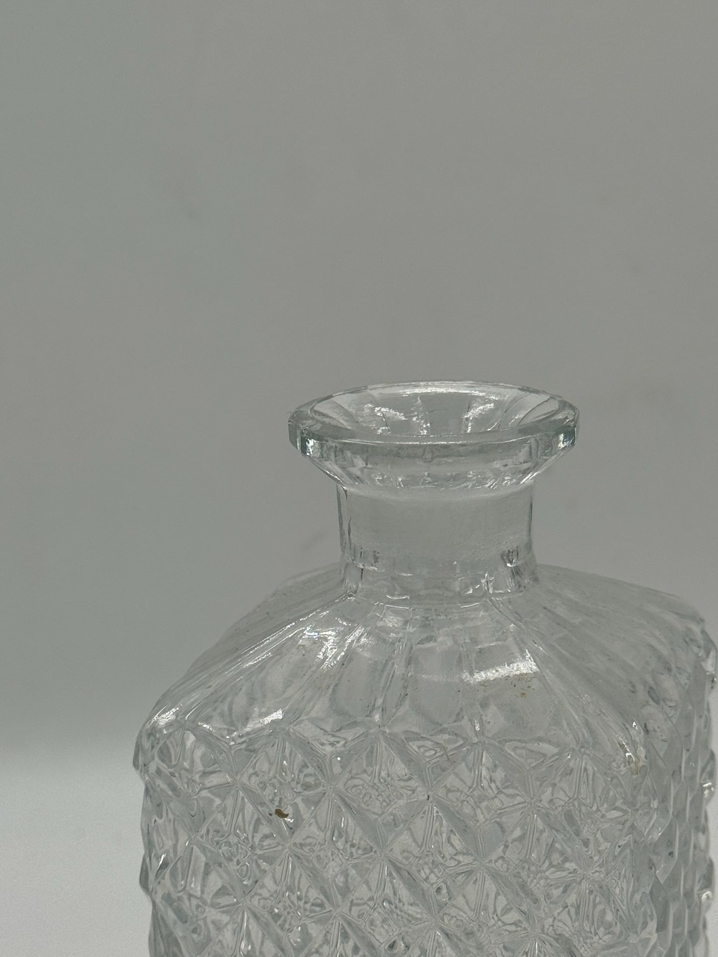 Vintage Crystal Glass Decanter with Stopper