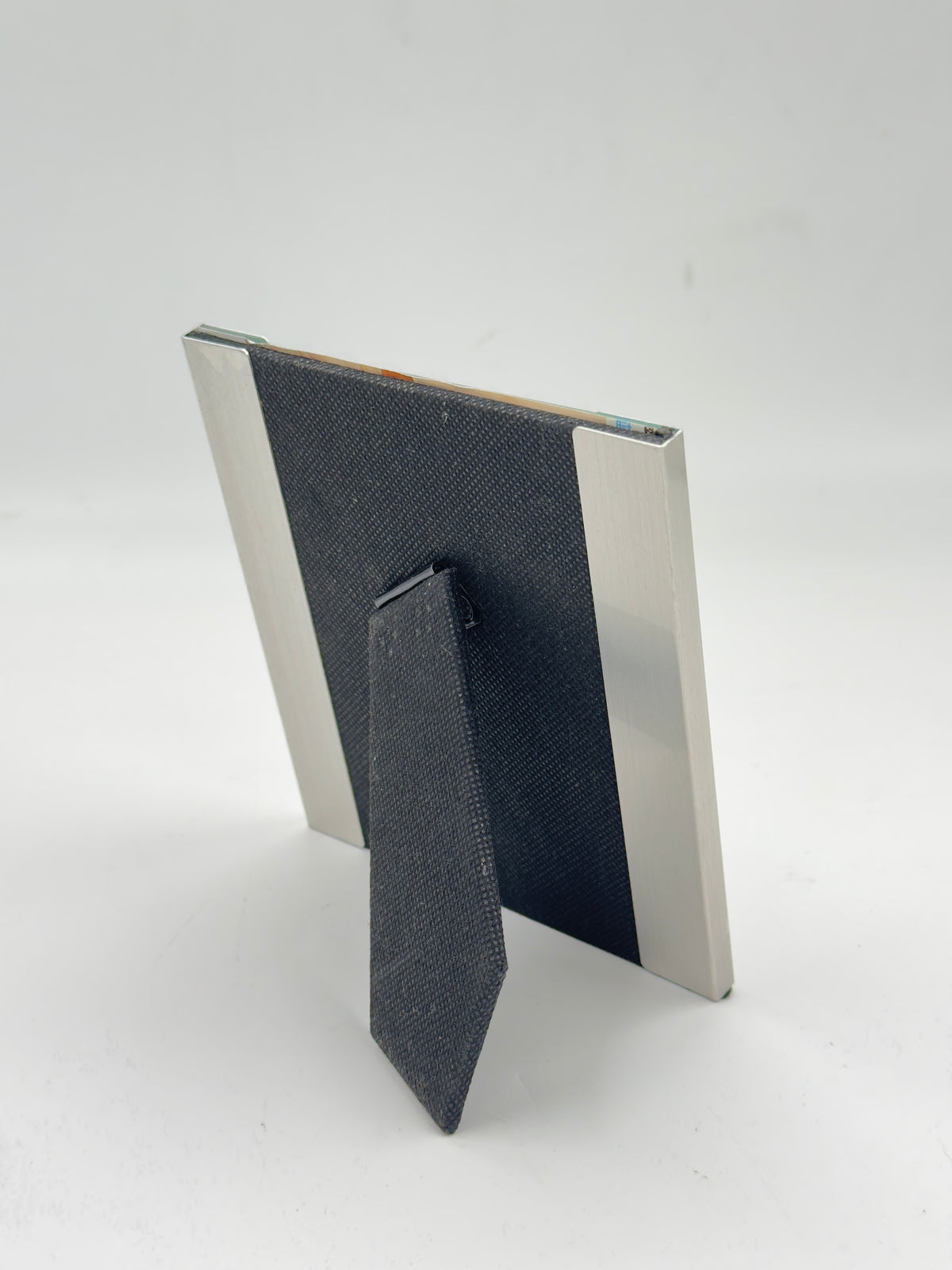 Vintage Minimalist Brushed Steel Picture Frame
