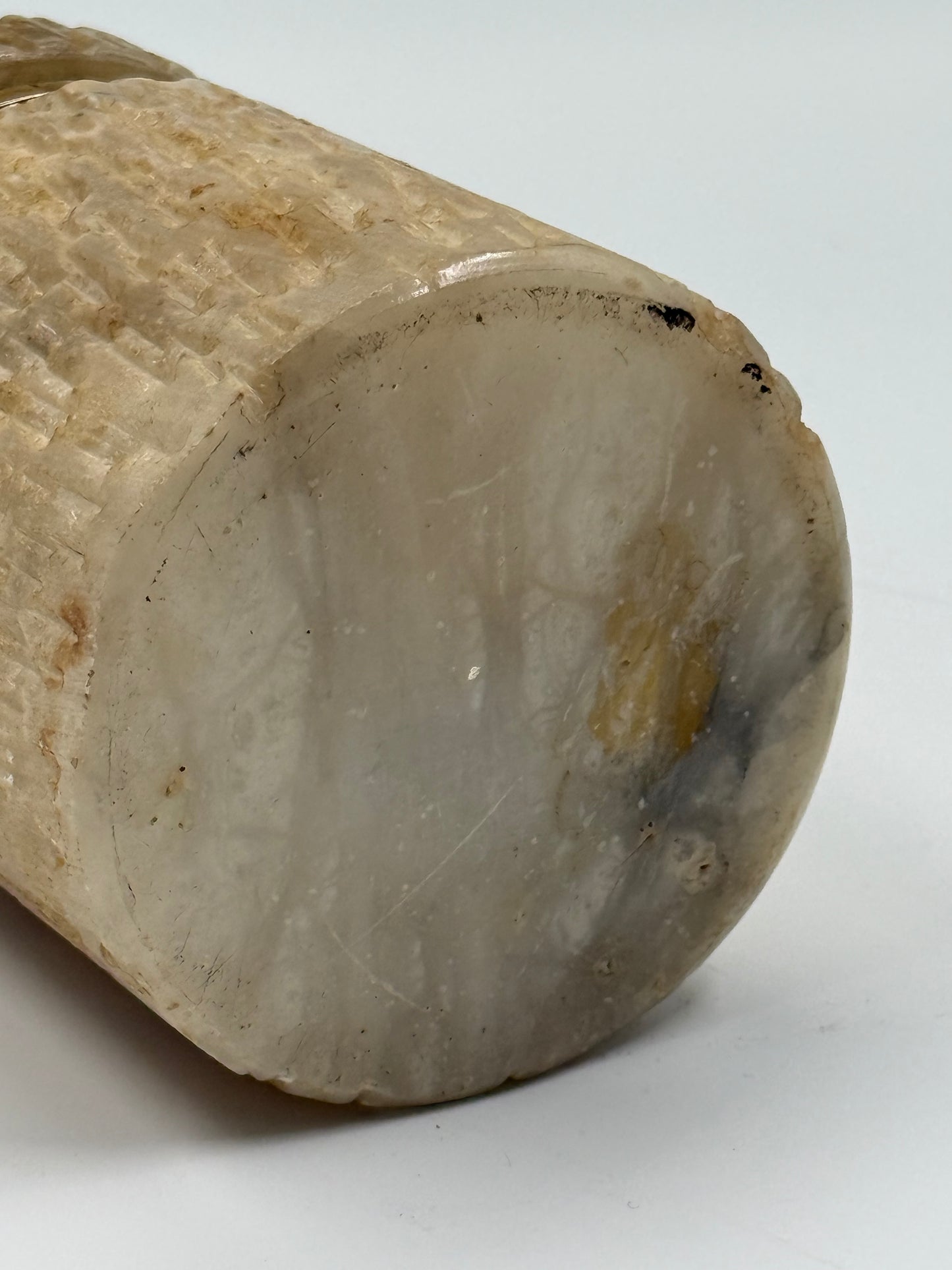 Carved Trinket Box Gold-Trimmed Lid