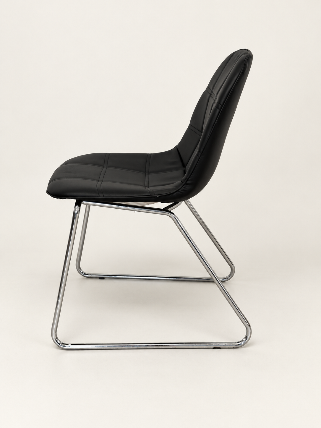 Chrome Sled Dining Chairs, Set of 4