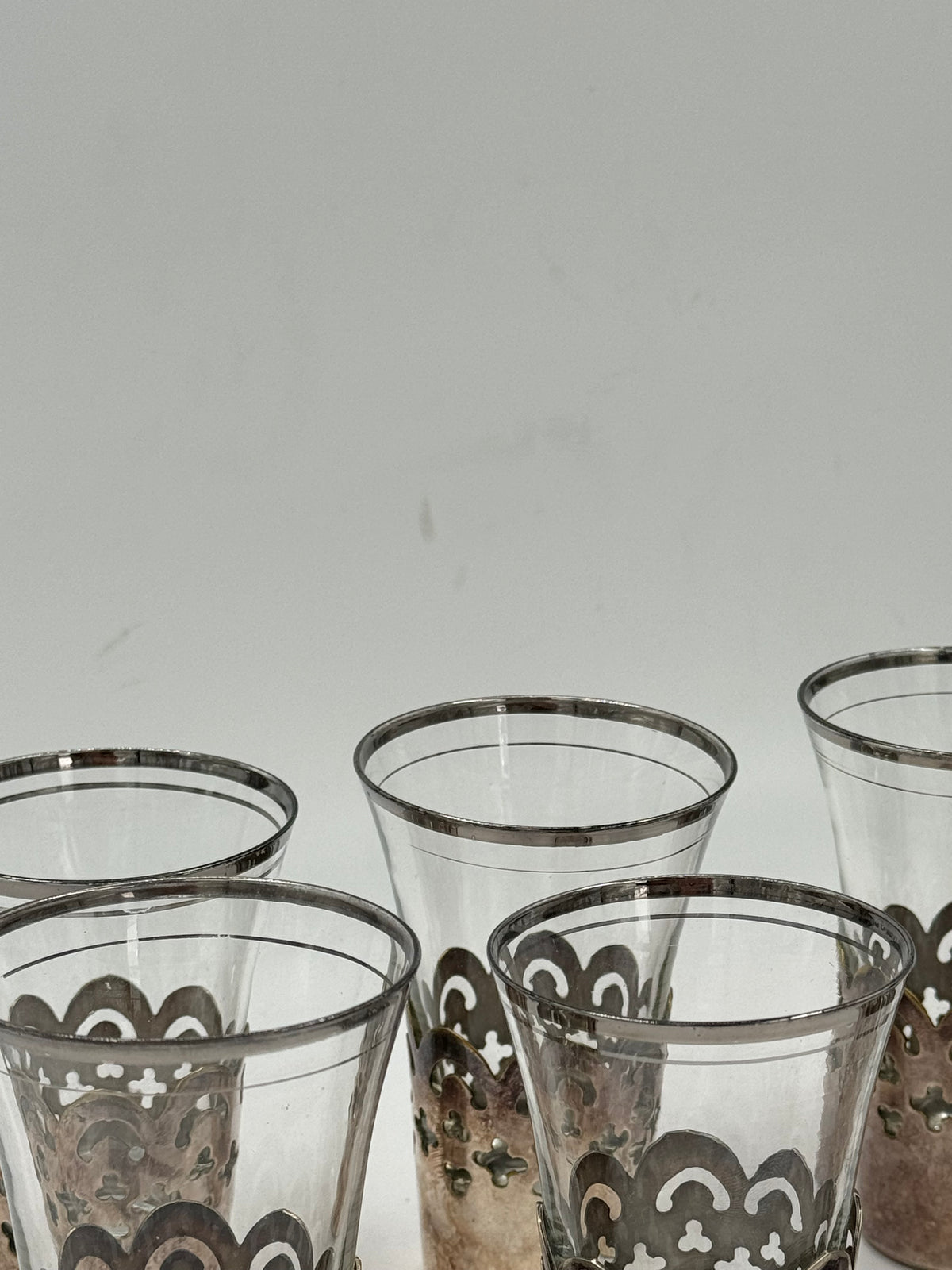 Filigree Glass Tumblers, Set of 6
