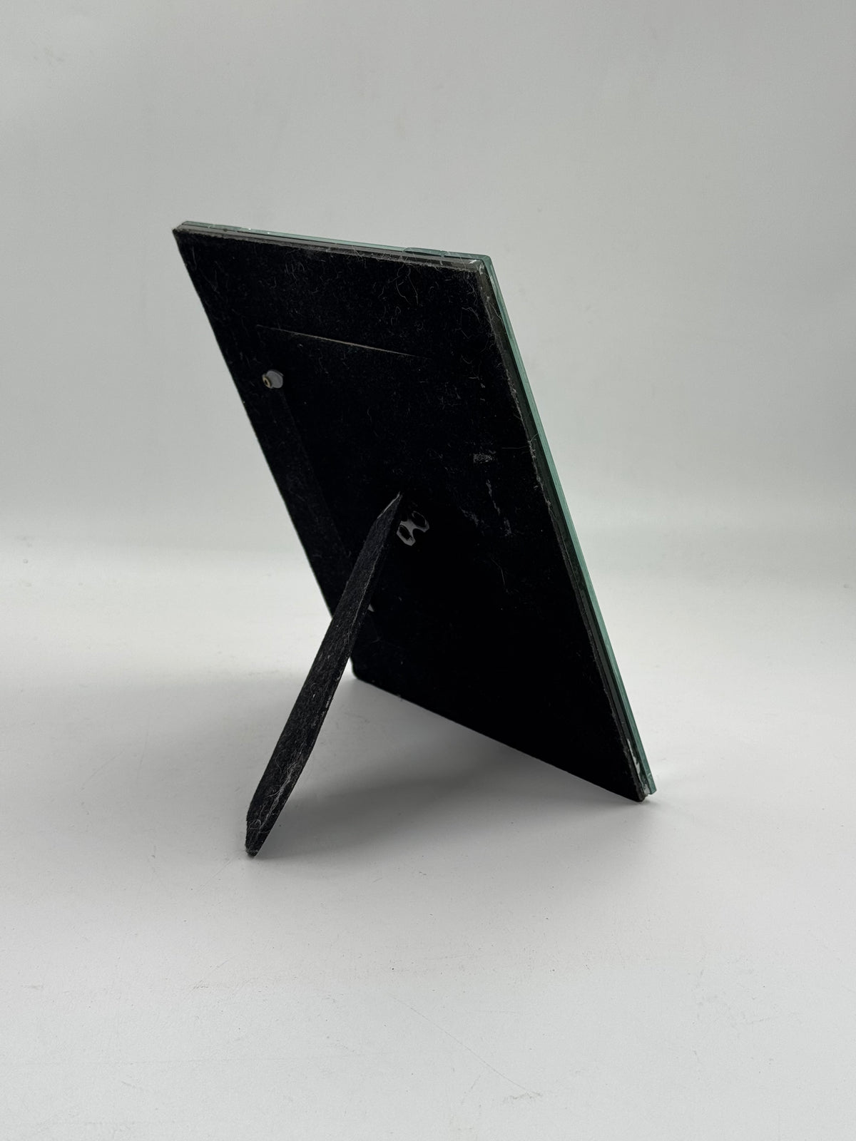 Vintage Faceted Mirror-Glass Picture Frame