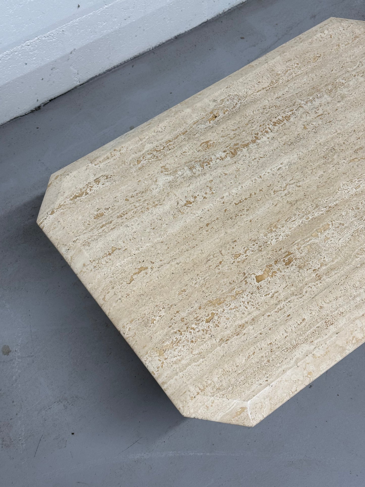 1970s Italian Travertine Coffee Table