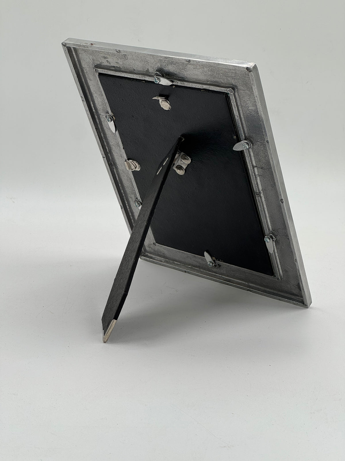 Pewter-Finish Cast Metal Photo Frame
