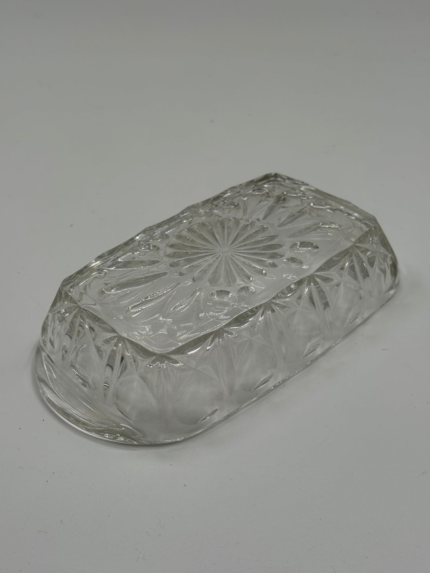 Vintage Cut Glass Tray