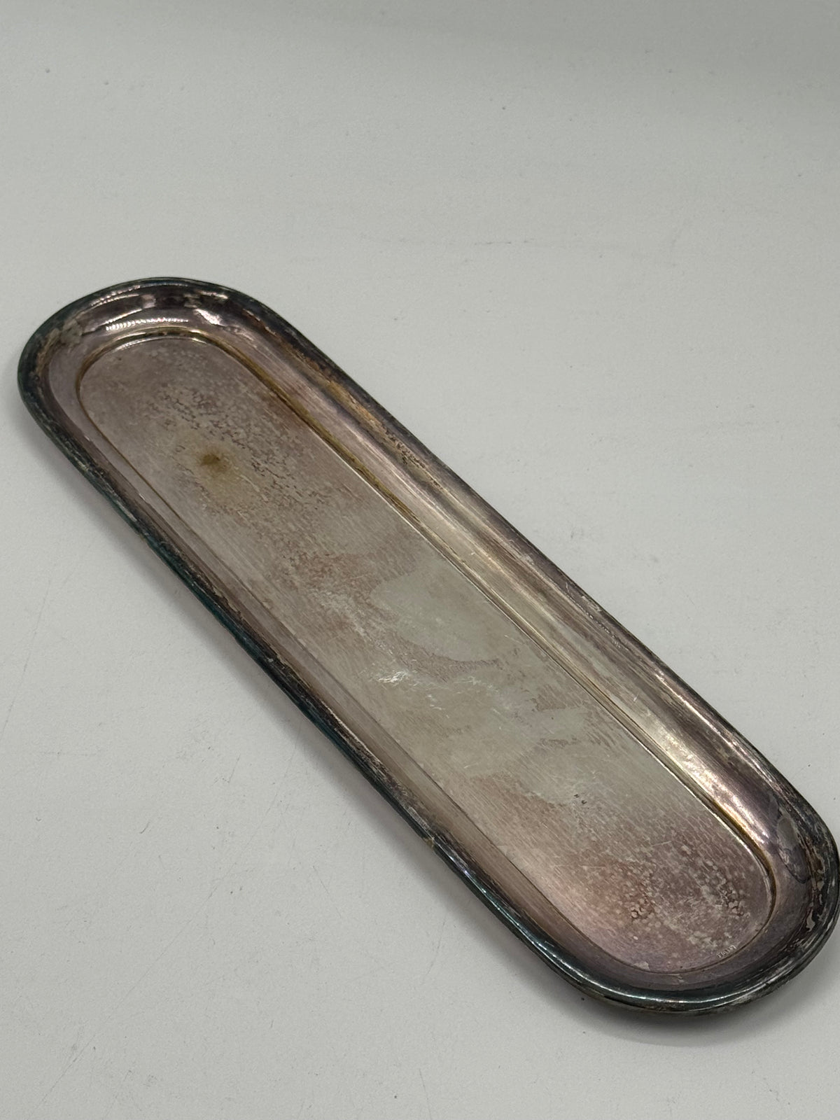 Vintage Silver-Plated Oblong Tray