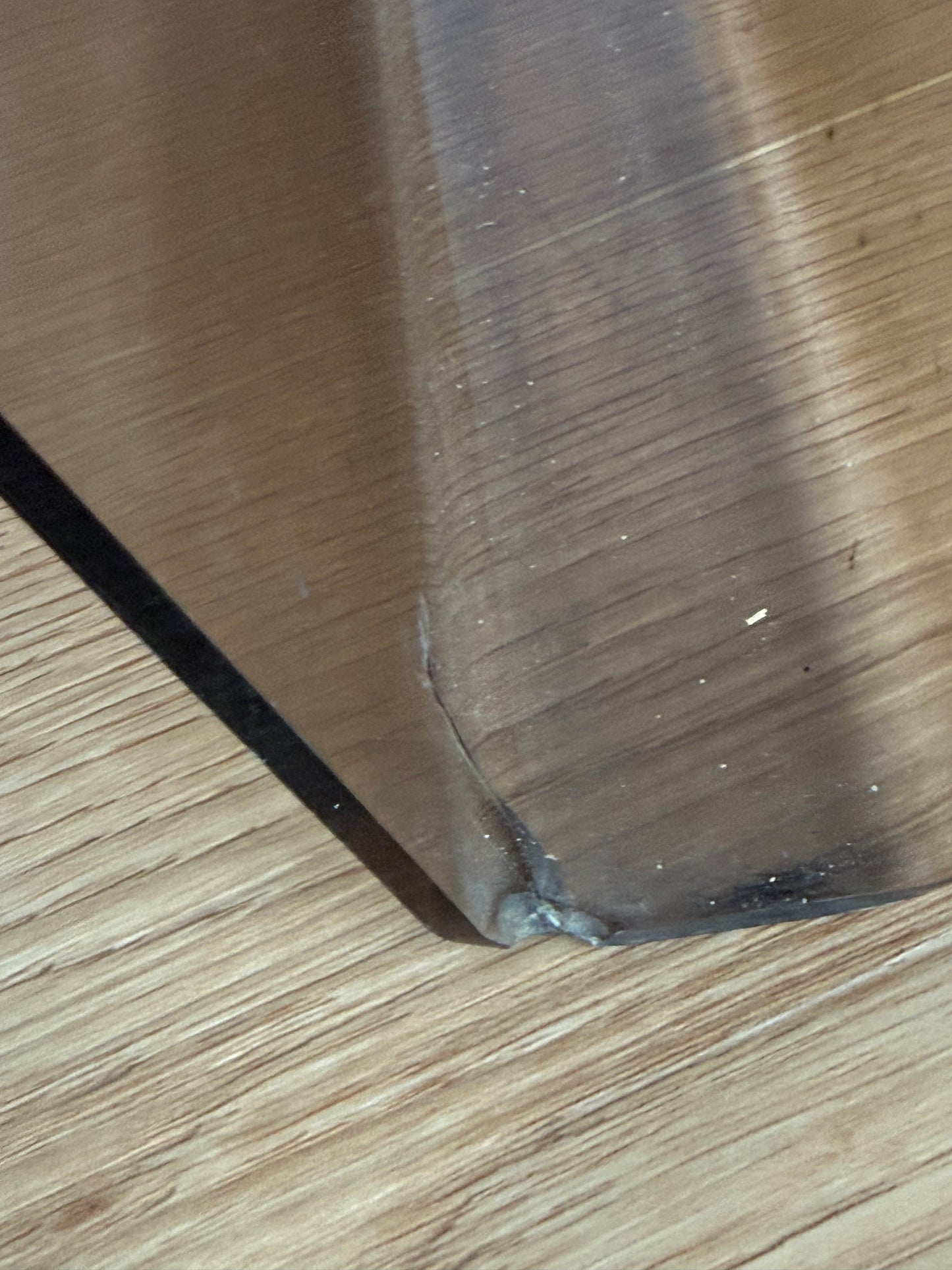 Smoked Acrylic Magazine Holder — Modernist Design (c. 1970s)