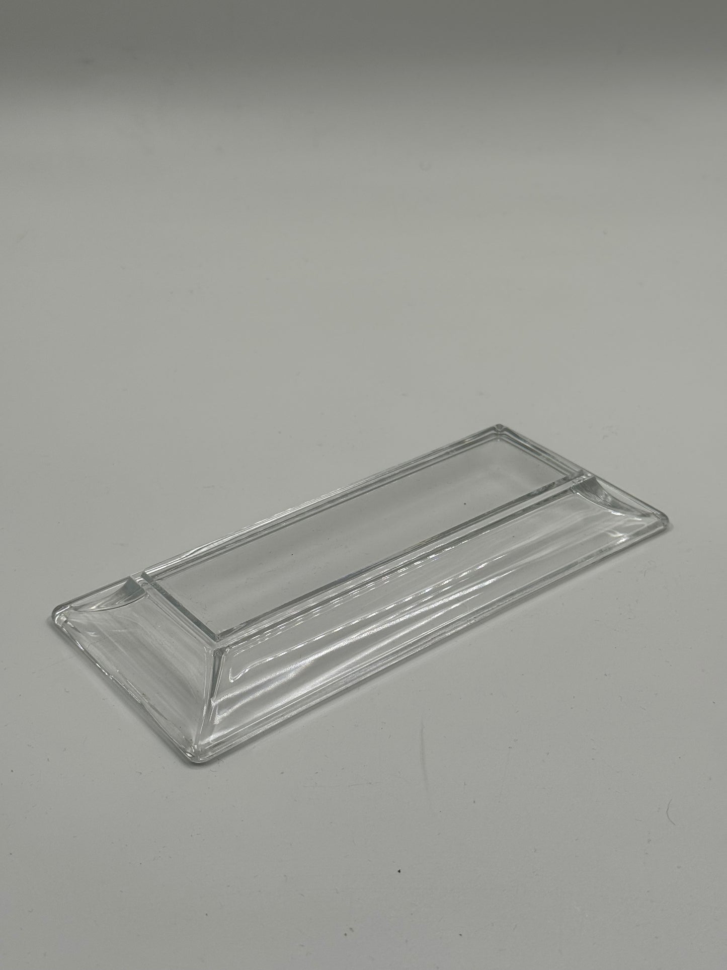 Clear Glass Rectangular Tray Minimalist Design
