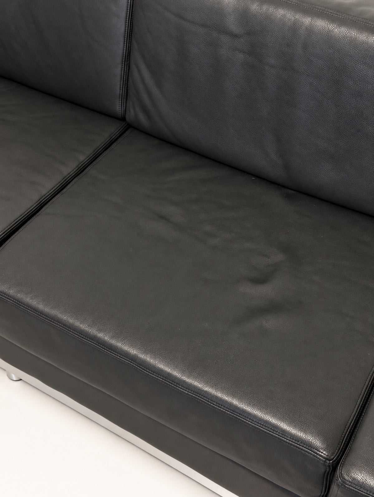 Bulo Black Leather 4-Seater Sofa