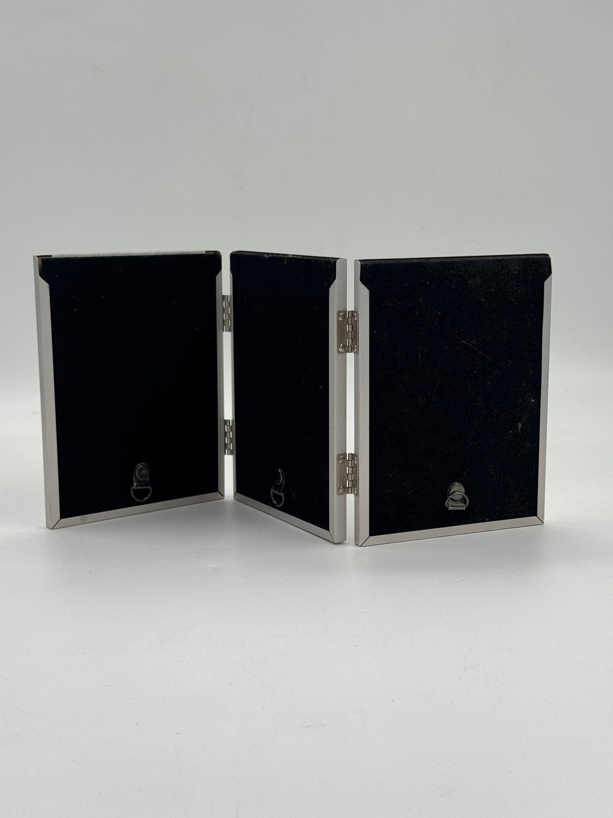 Brushed Aluminium Triptych Photo Frame