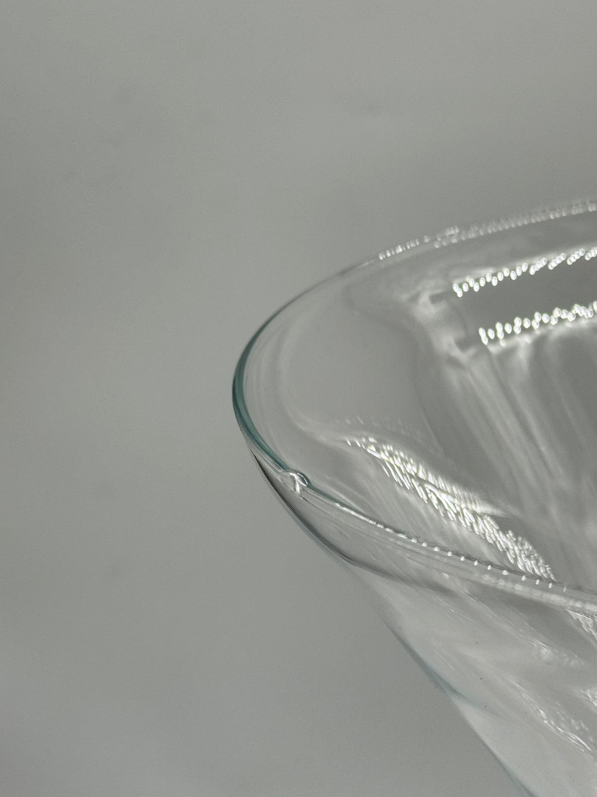 Vintage Oversized Martini Glass Vase, Clear Glass