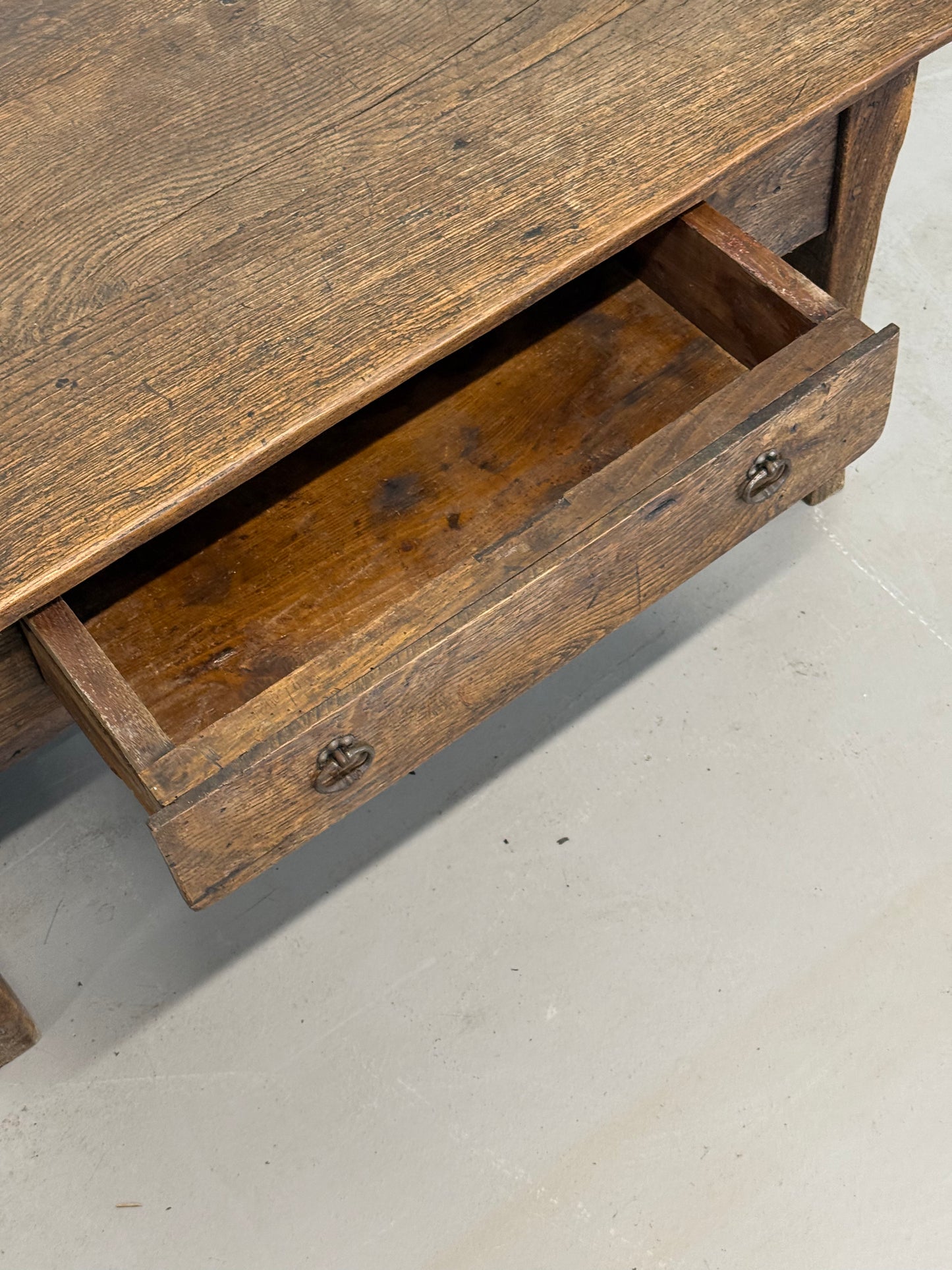 Antique Solid Oak Farmhouse Table