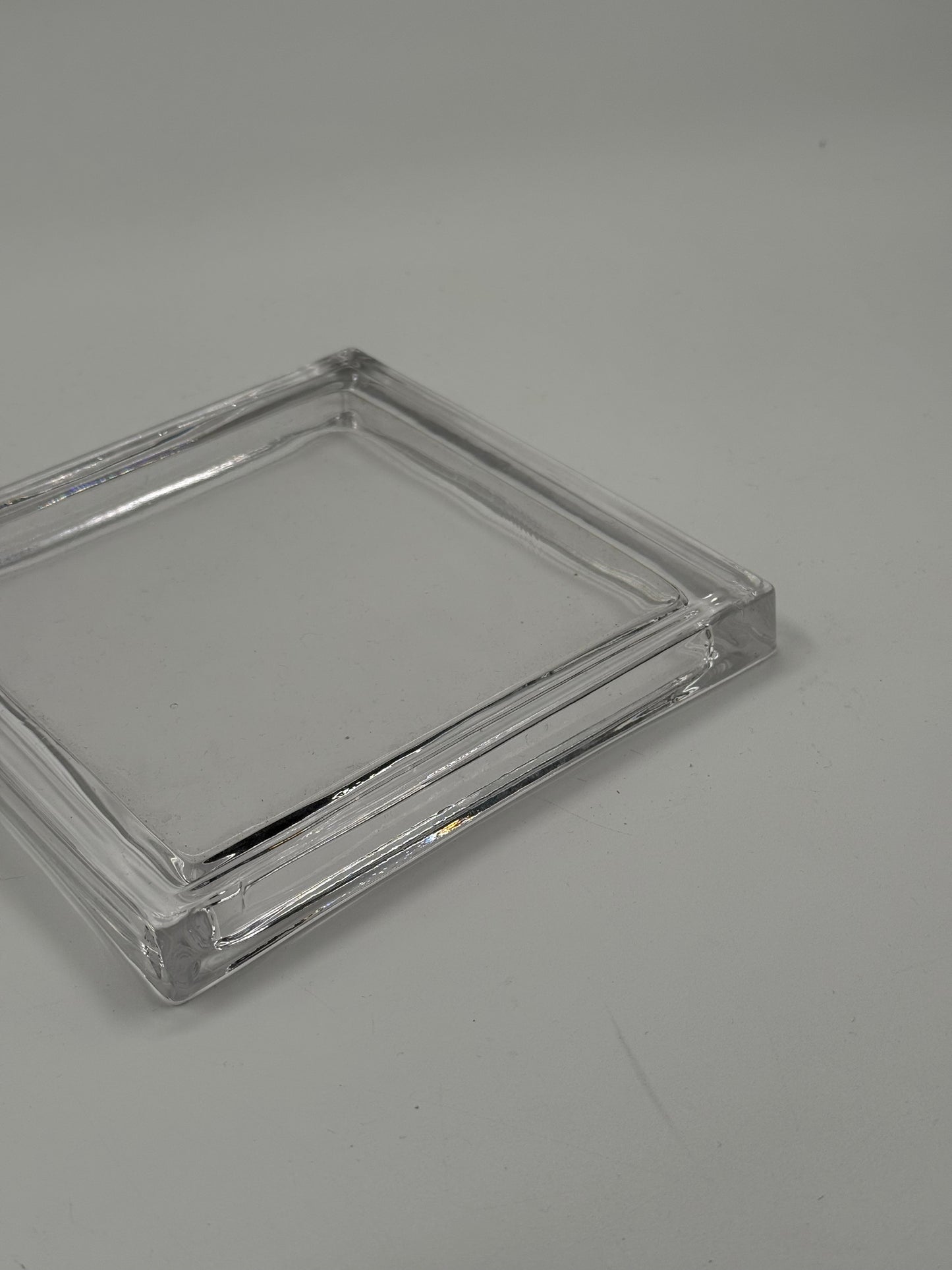 Solid Glass Tray Minimalist Display Piece
