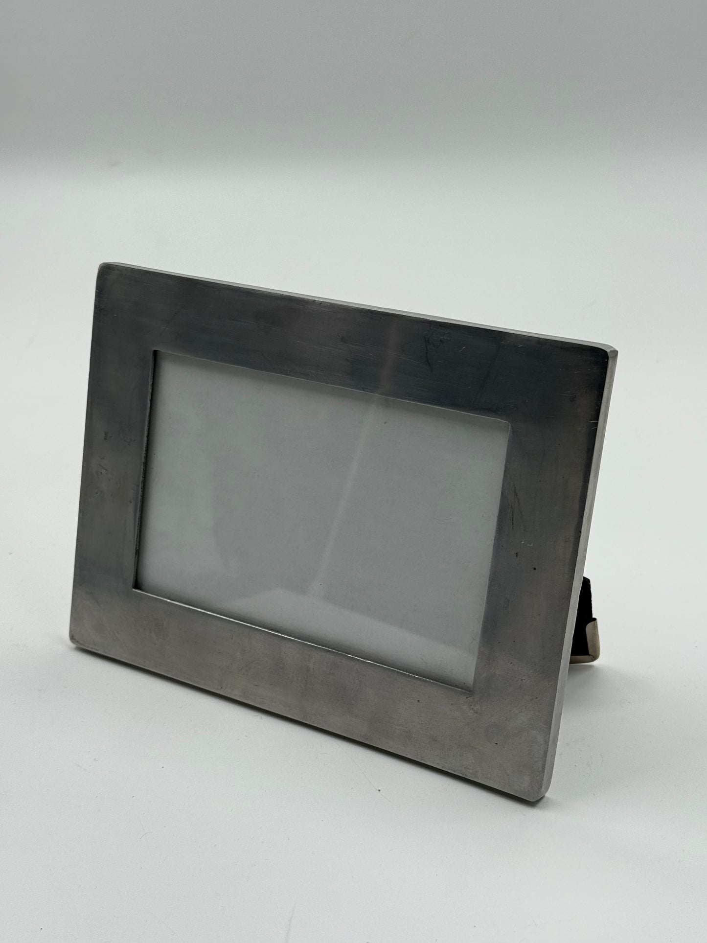 Vintage Brushed Metal Minimalist Photo Frame