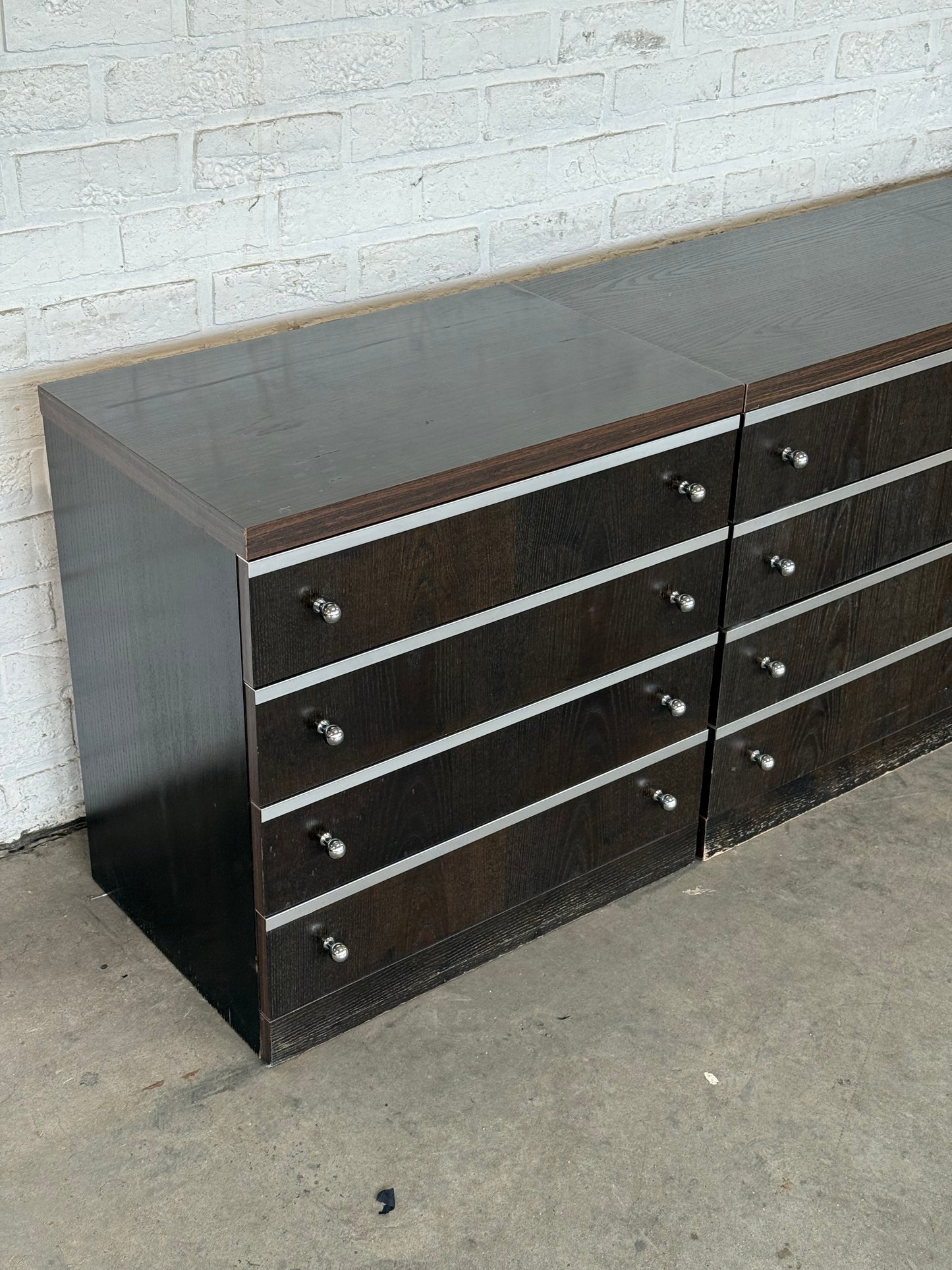 Vintage Modular Sideboard, Set of 3 Units (240cm total)