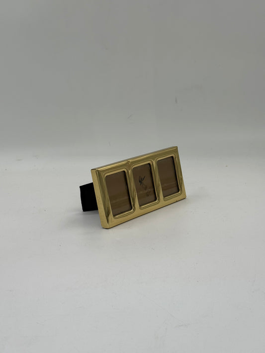 Gold-Tone Triple Photo Frame