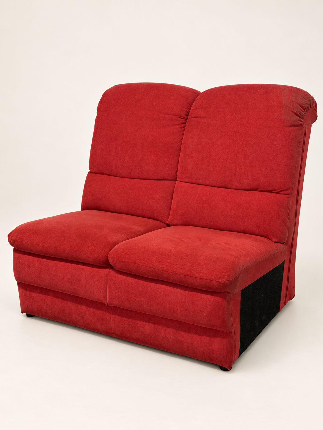 Red Two-Seater Sofa Module