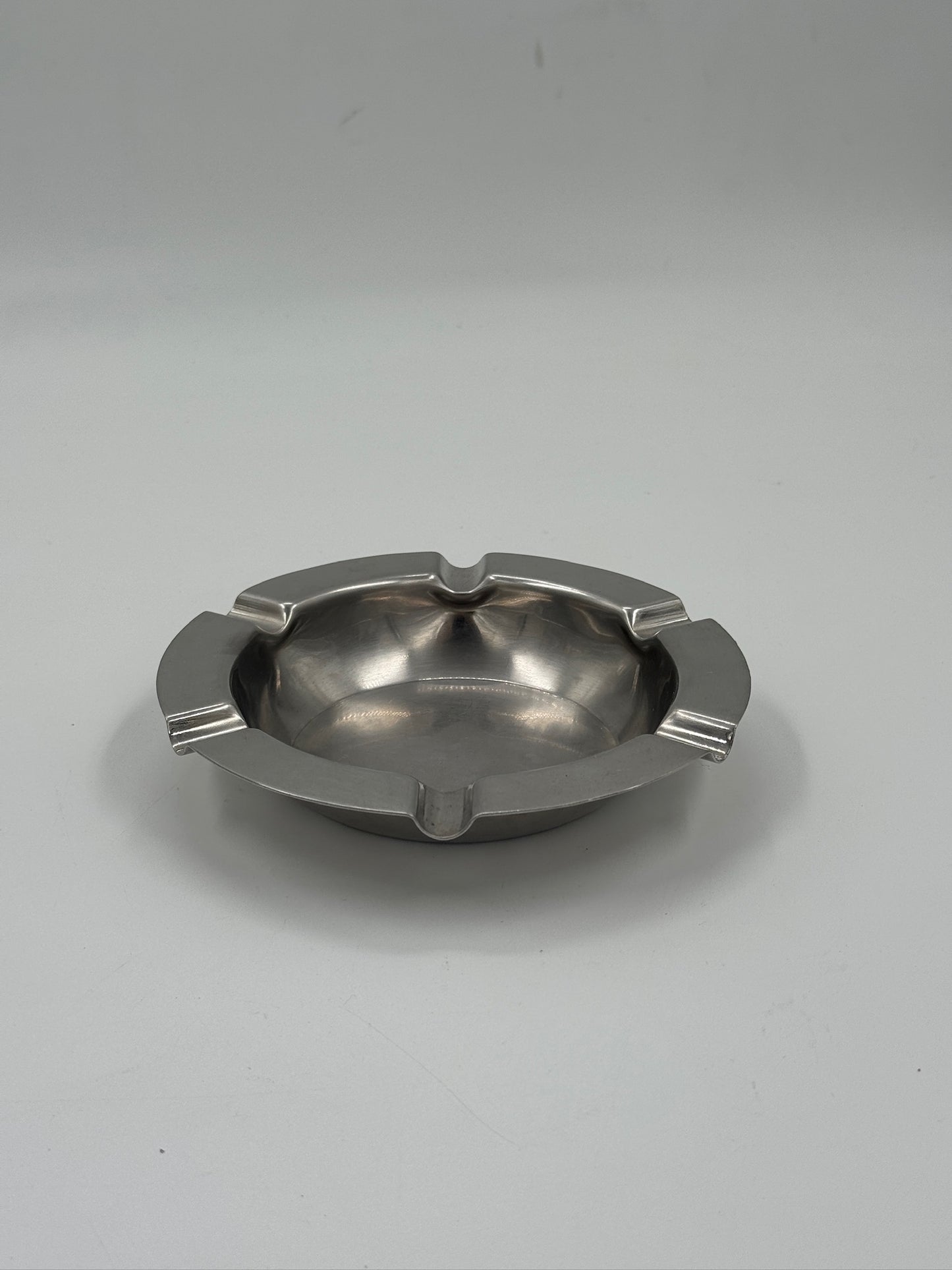 Vintage Round Stainless Steel Ashtray