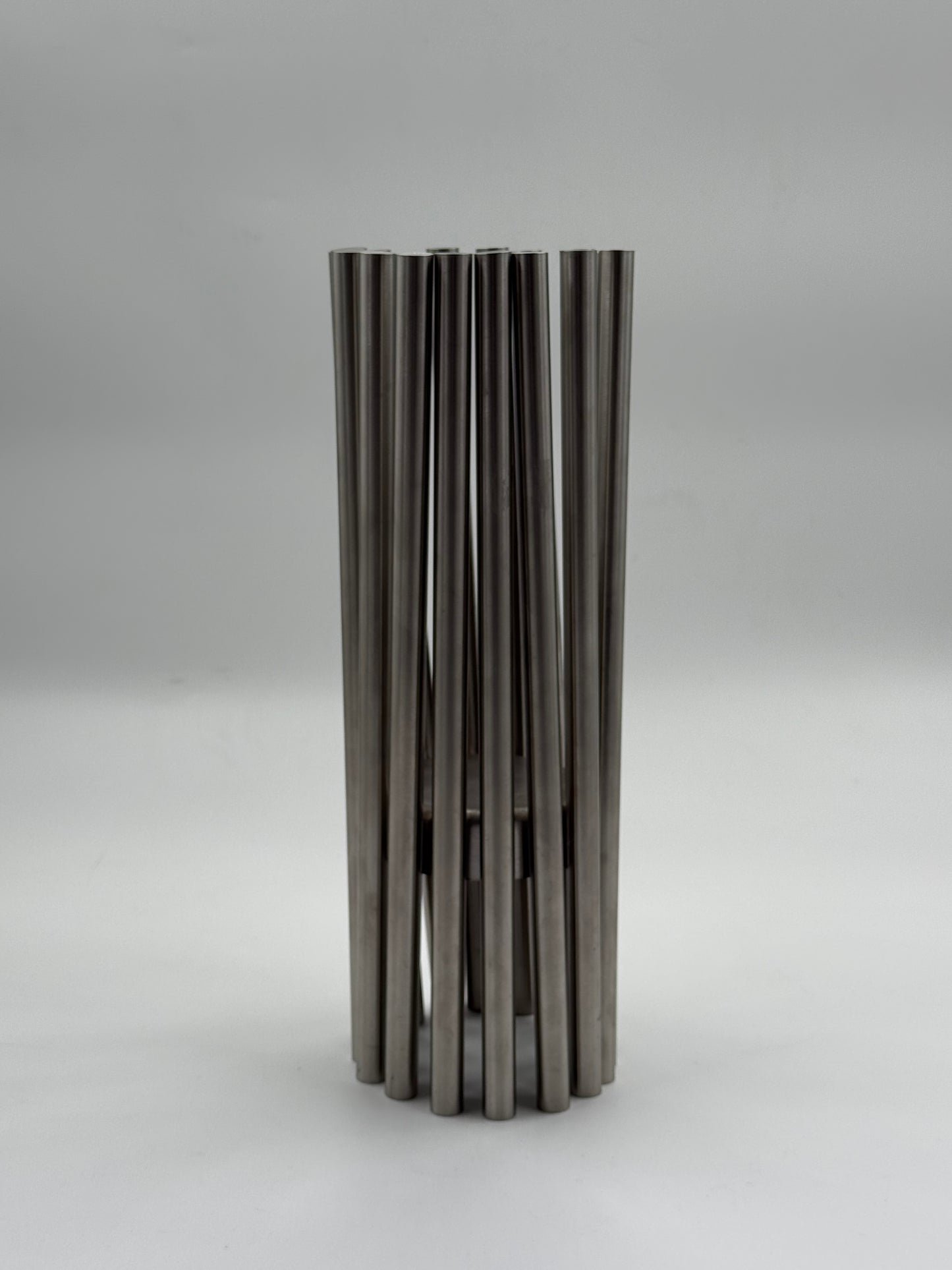 Sculptural Stainless Steel Centerpiece