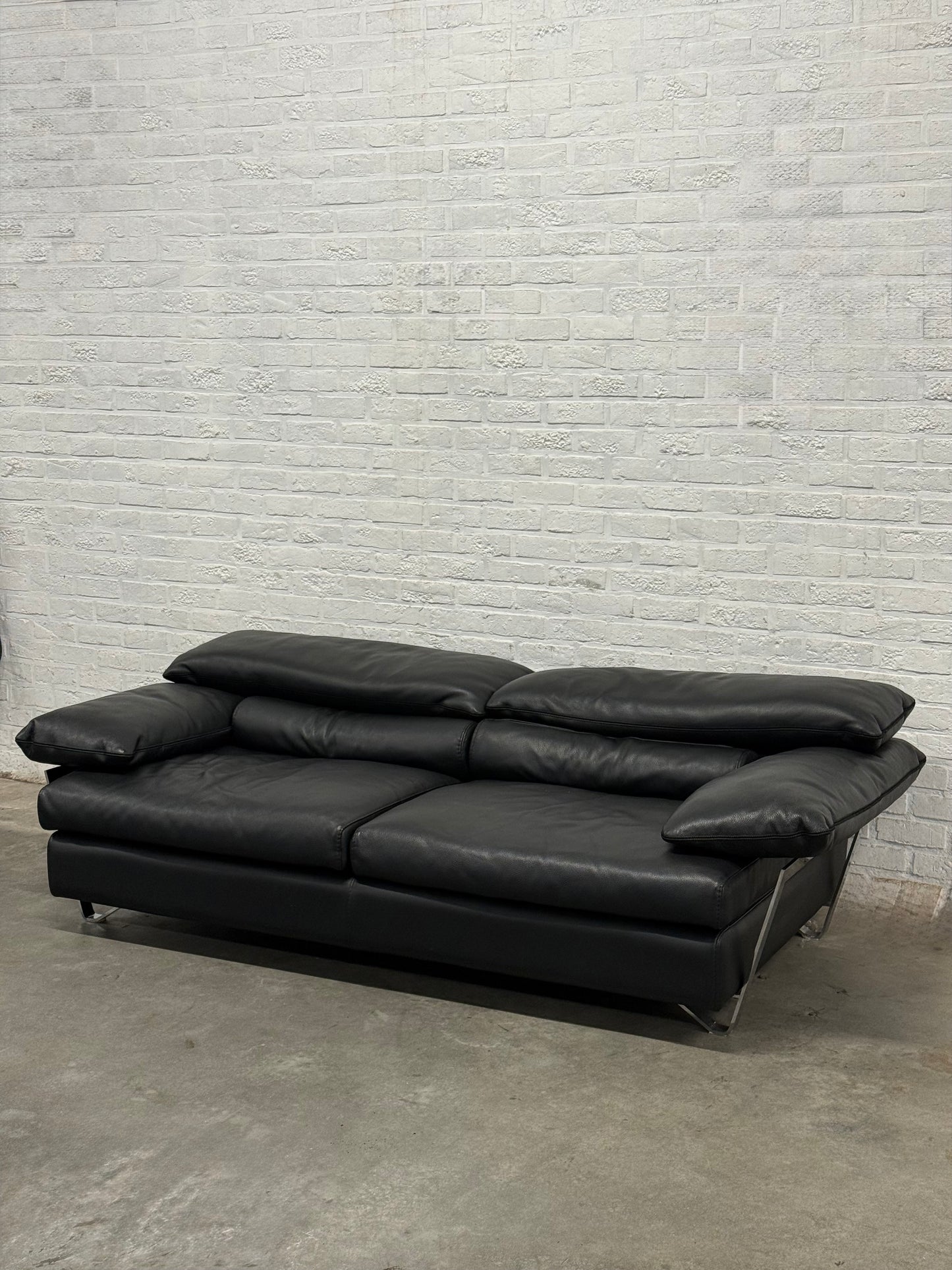 Roche Bobois Leather Sofa Contemporary Design Statement Piece