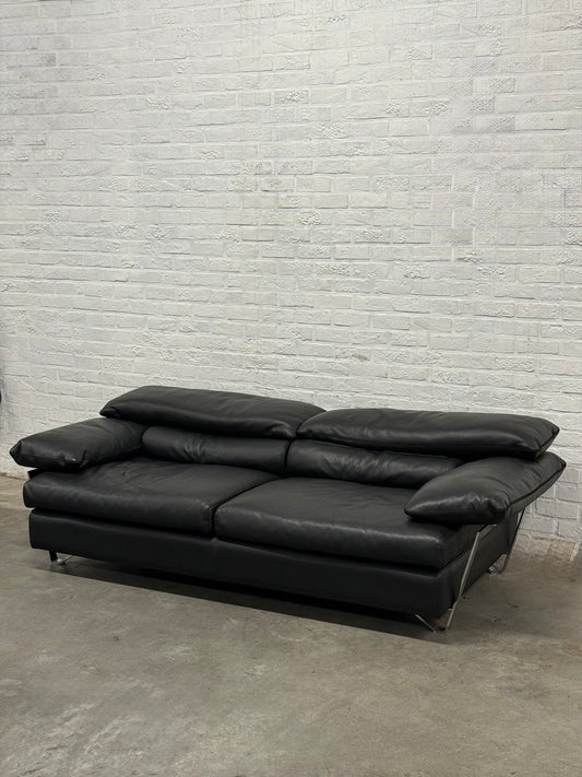 Roche Bobois Leather Sofa Contemporary Design Statement Piece
