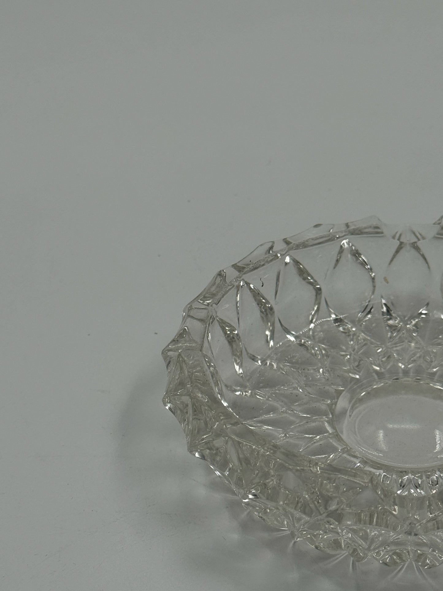 Vintage Pressed Glass Catchall Dish