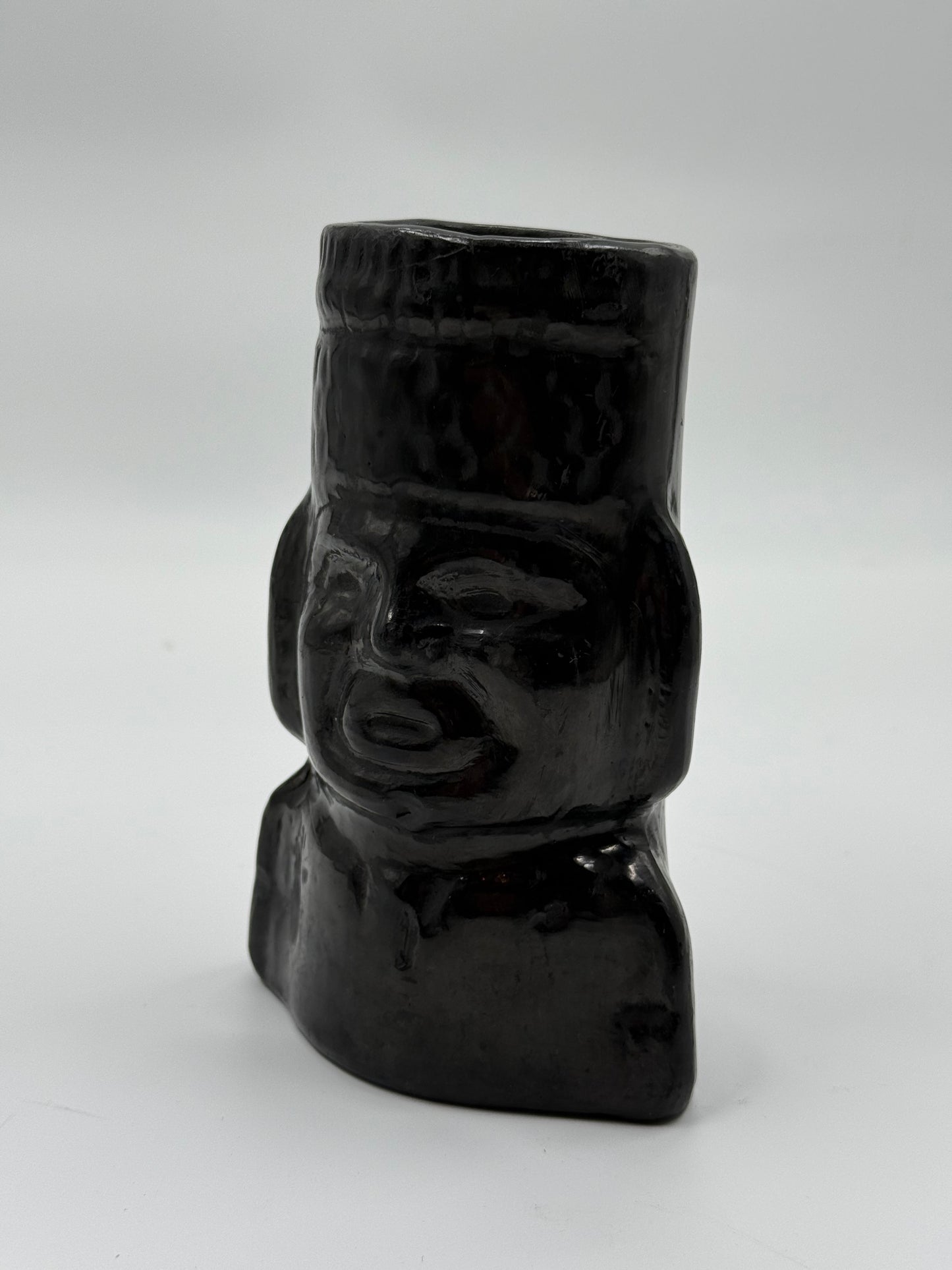 Black Ceramic Totem vase