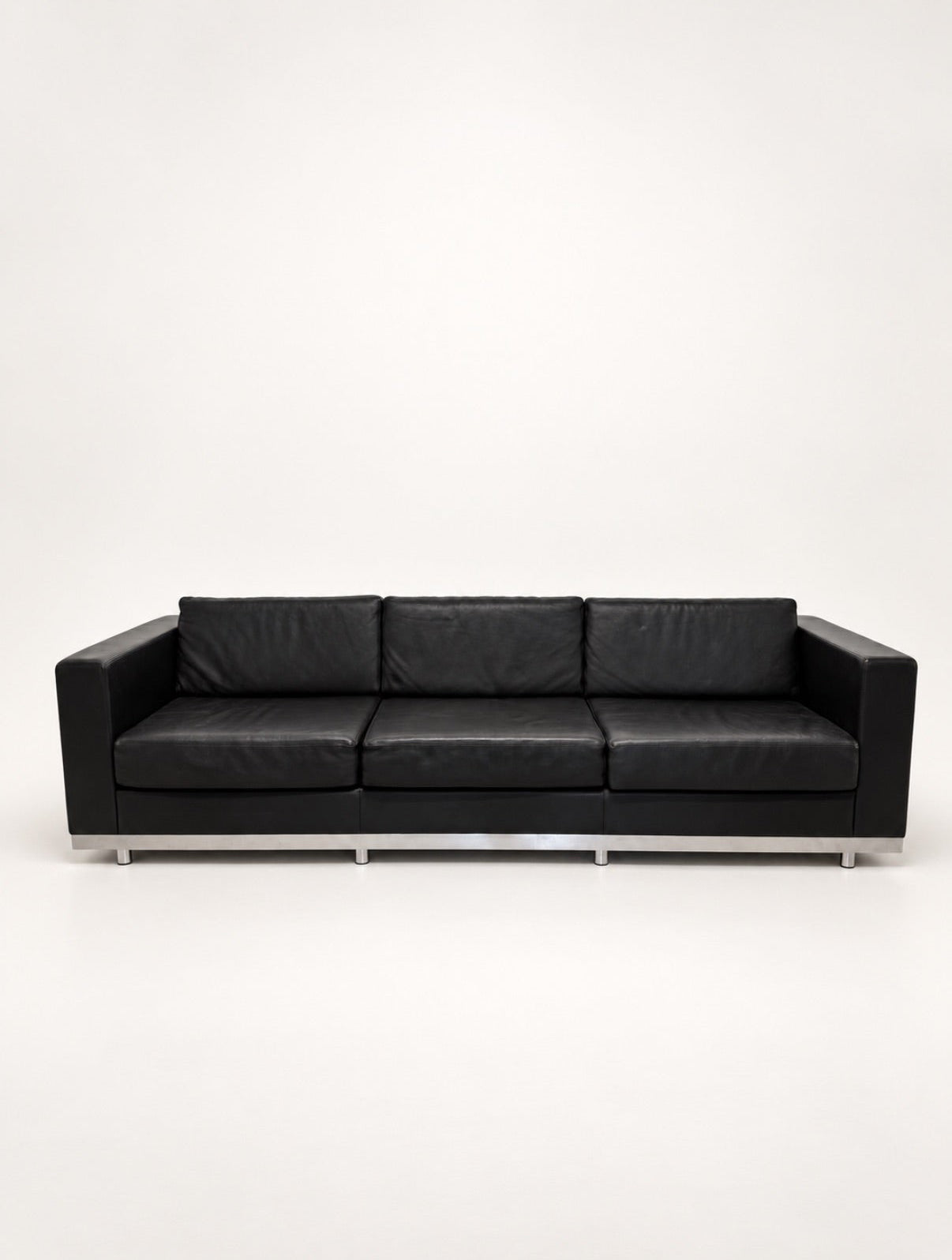 Bulo Black Leather 4-Seater Sofa