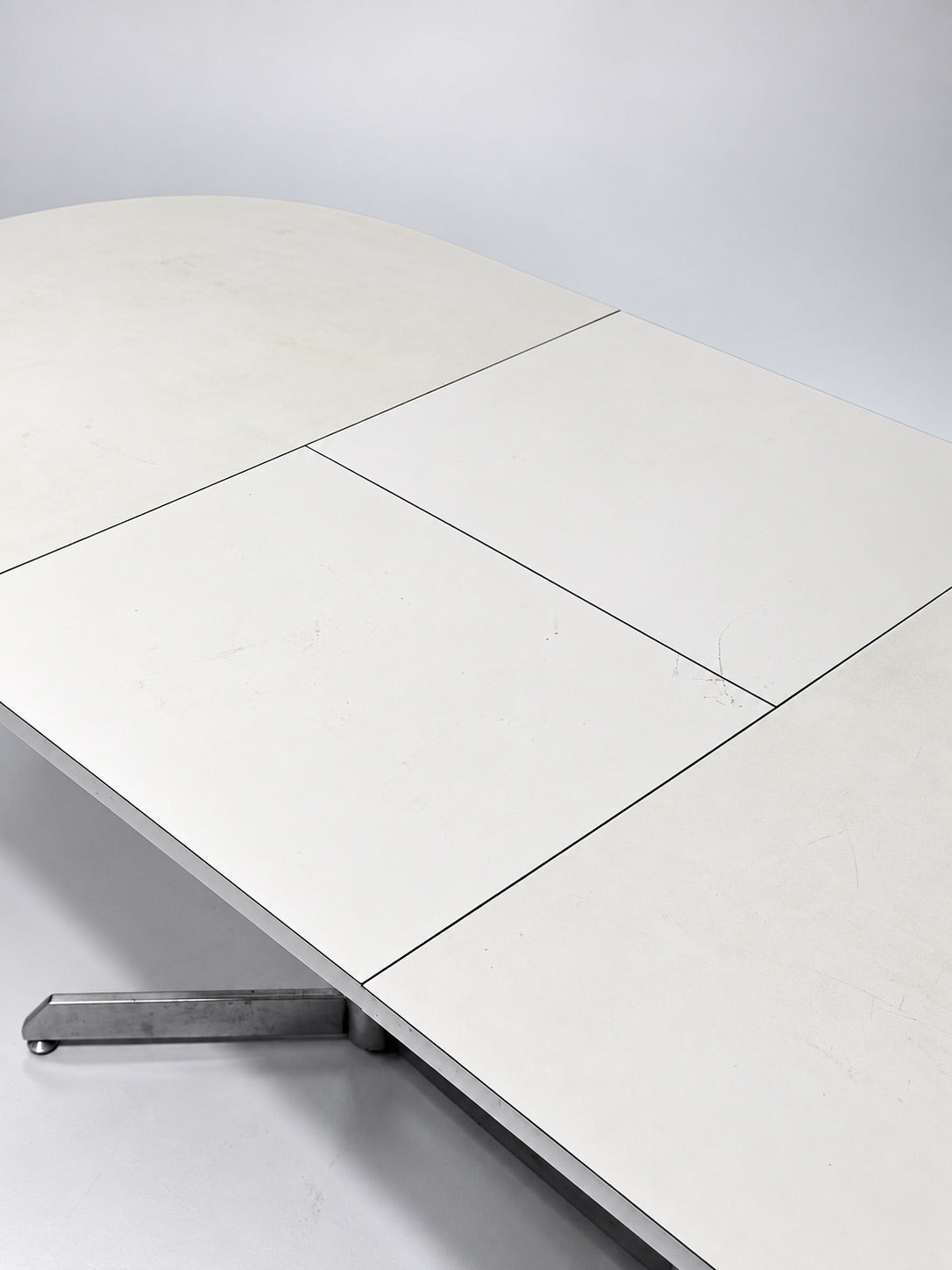 Extendable Oval Dining Table, 1970s