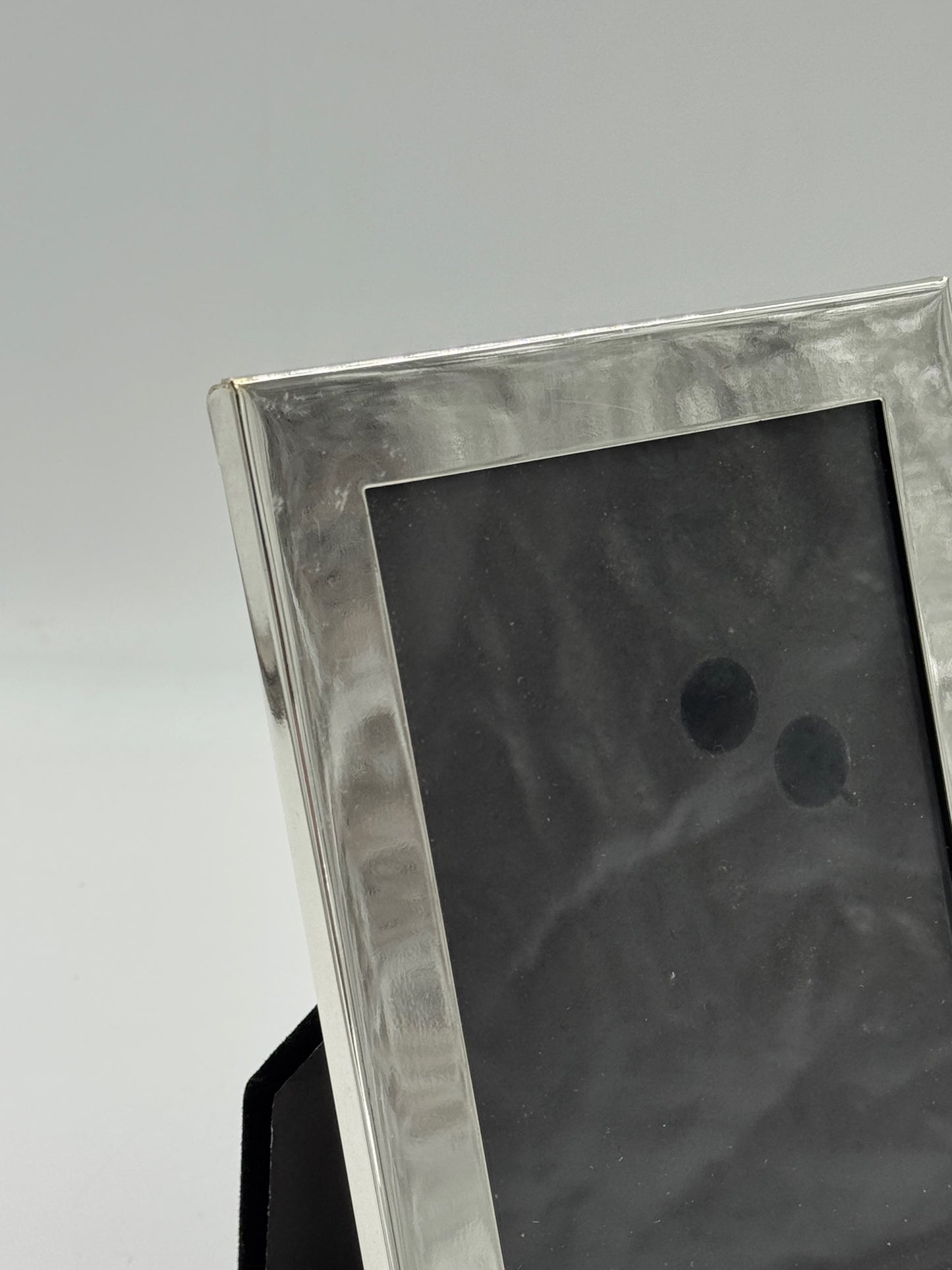 Vintage Hammered Silver-Plated Picture Frame