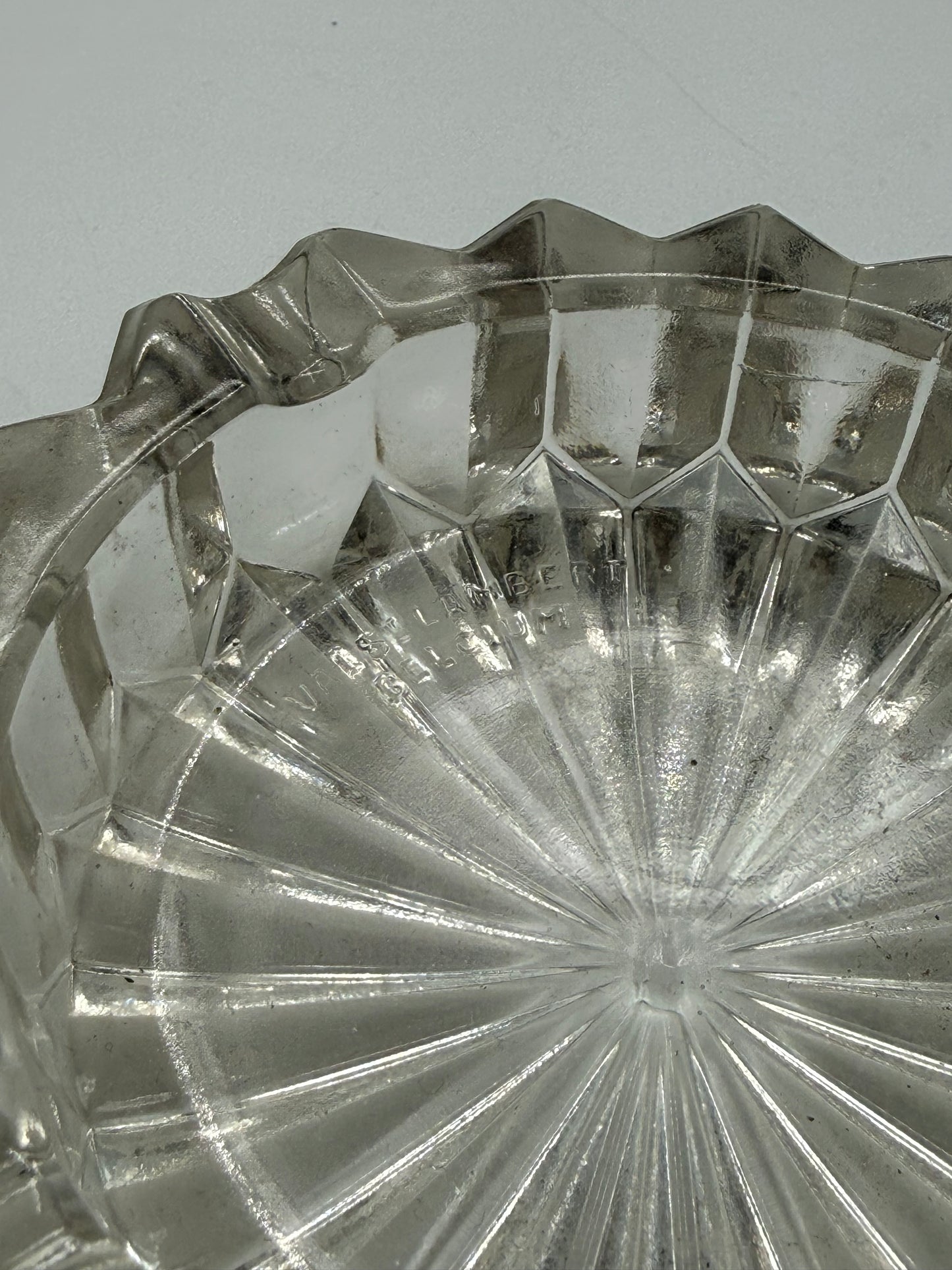 Val St. Lambert Crystal Ashtray
