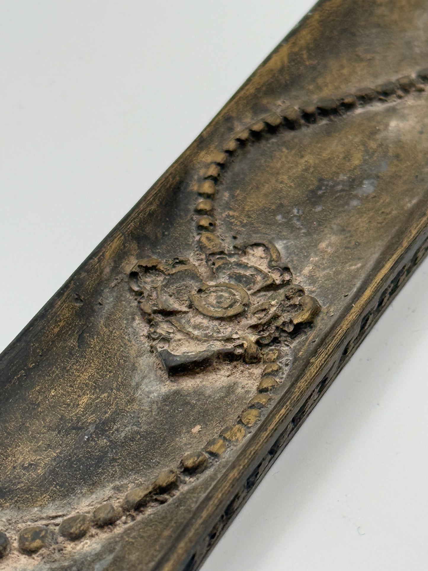 Ganesh Incense Holder Patinated Detail