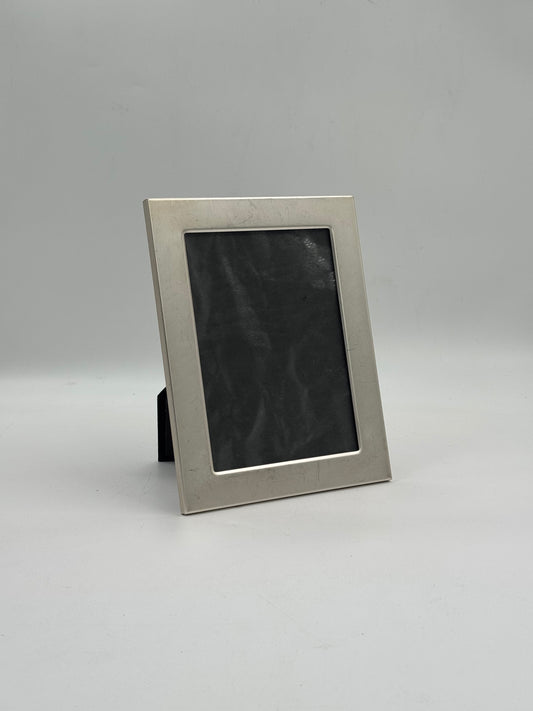 Minimalist Satin Silver-Tone Photo Frame
