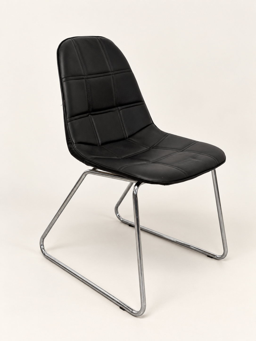 Chrome Sled Dining Chairs, Set of 4