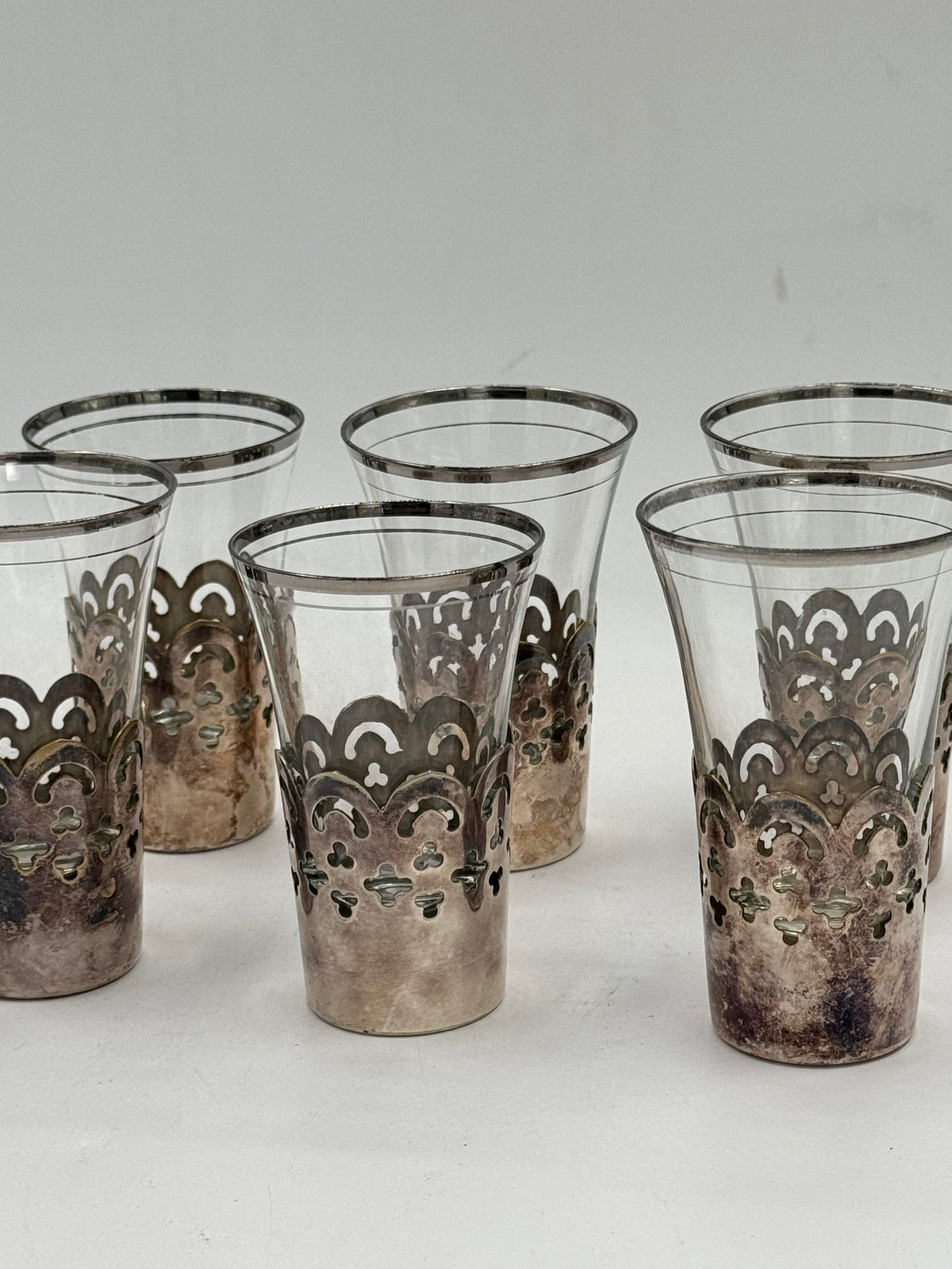 Filigree Glass Tumblers, Set of 6