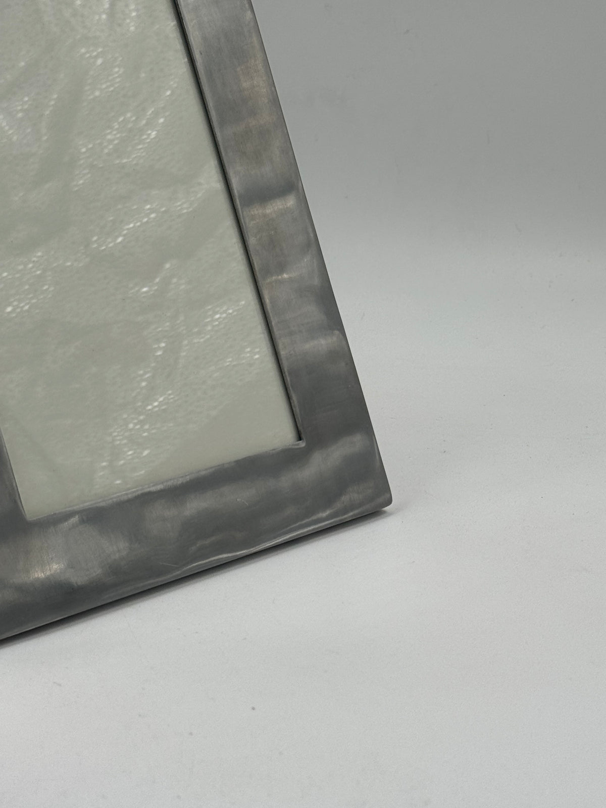 Pewter-Finish Cast Metal Photo Frame