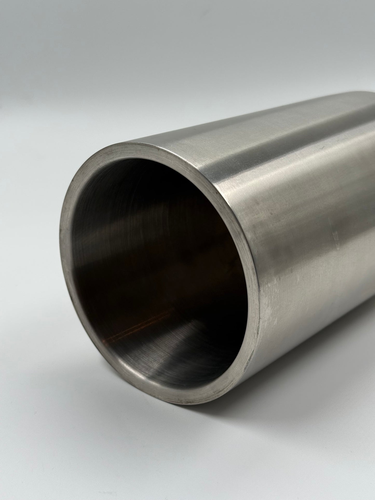 Brushed Steel Cylinder Vase