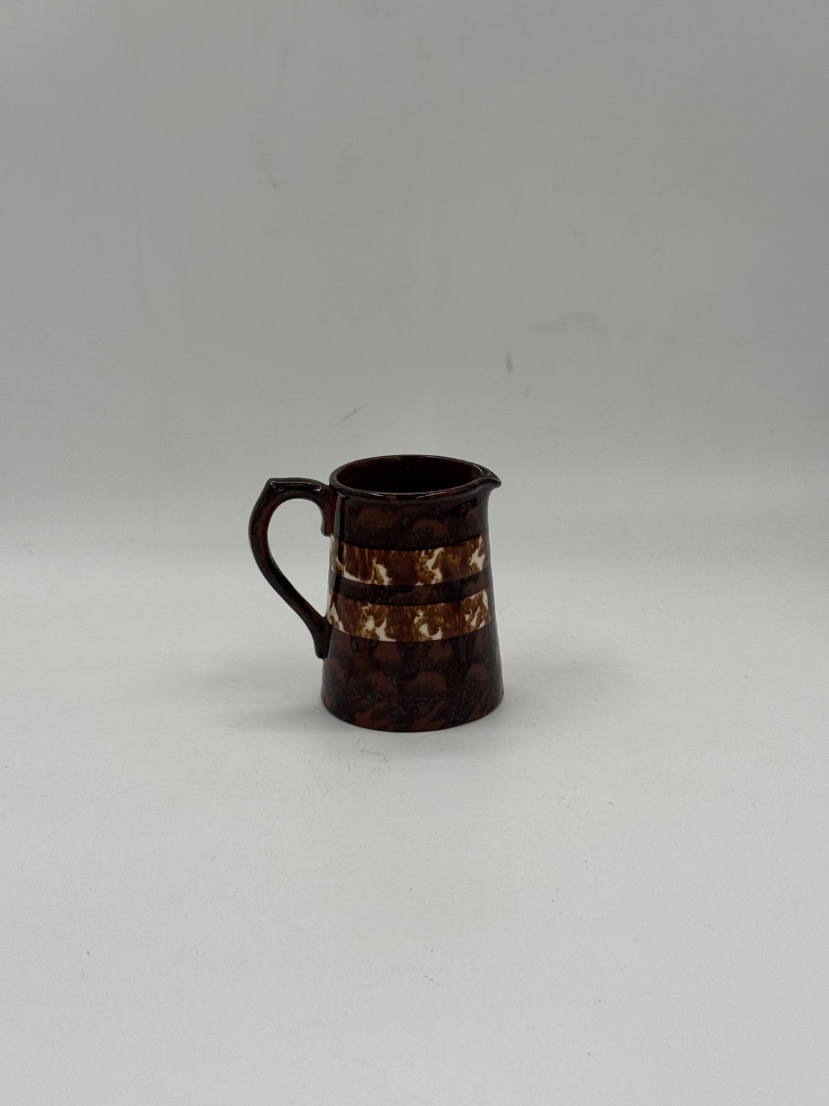 Vintage Ceramic Milk Jug, Drip Glaze