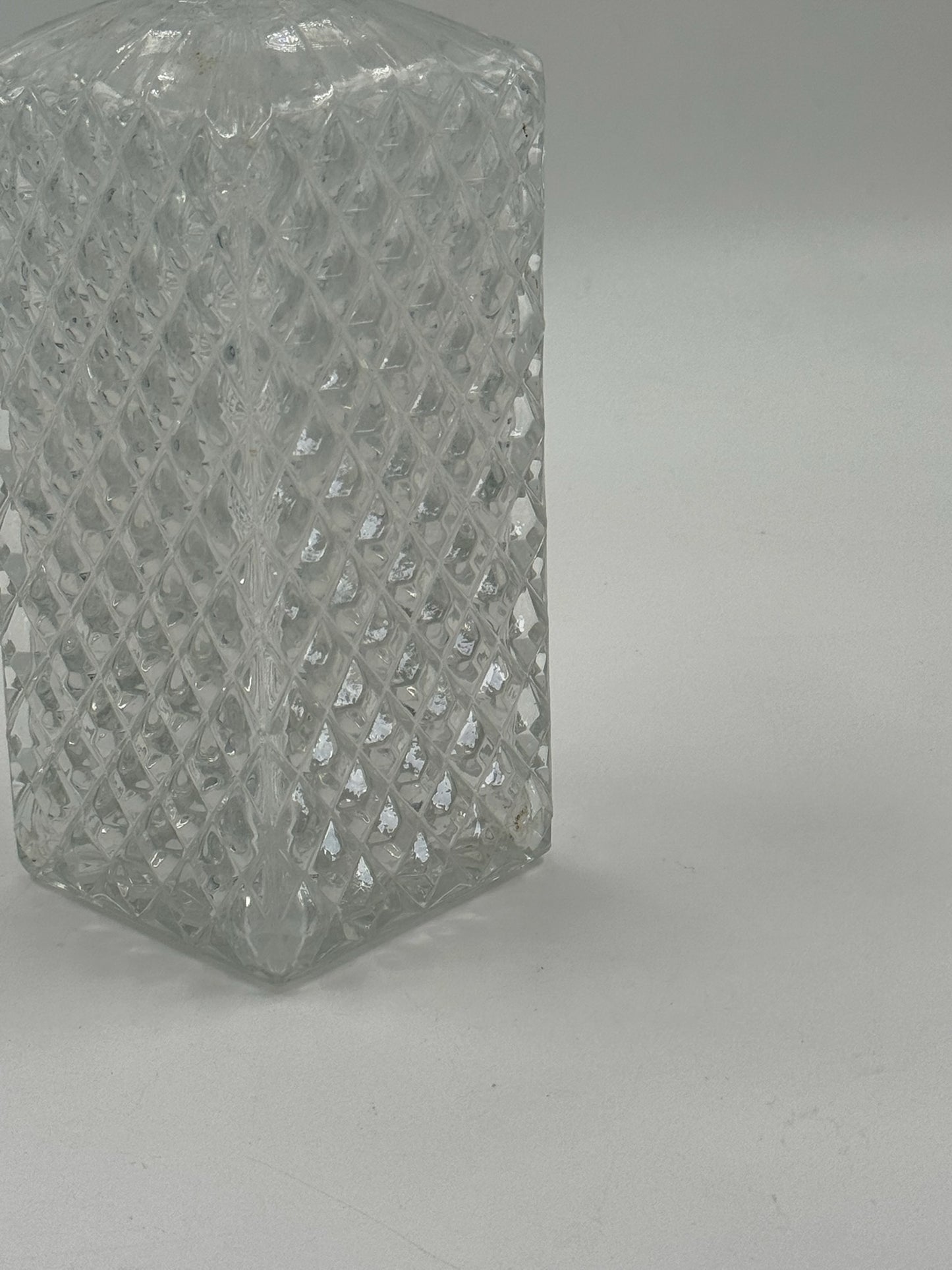 Vintage Crystal Glass Decanter with Stopper