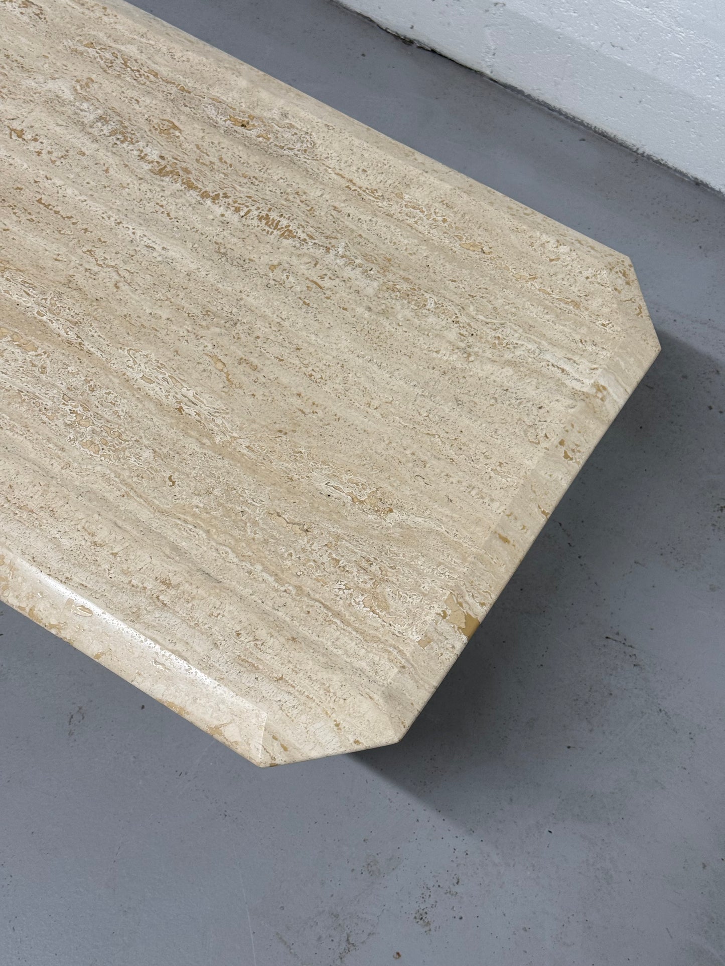 1970s Italian Travertine Coffee Table