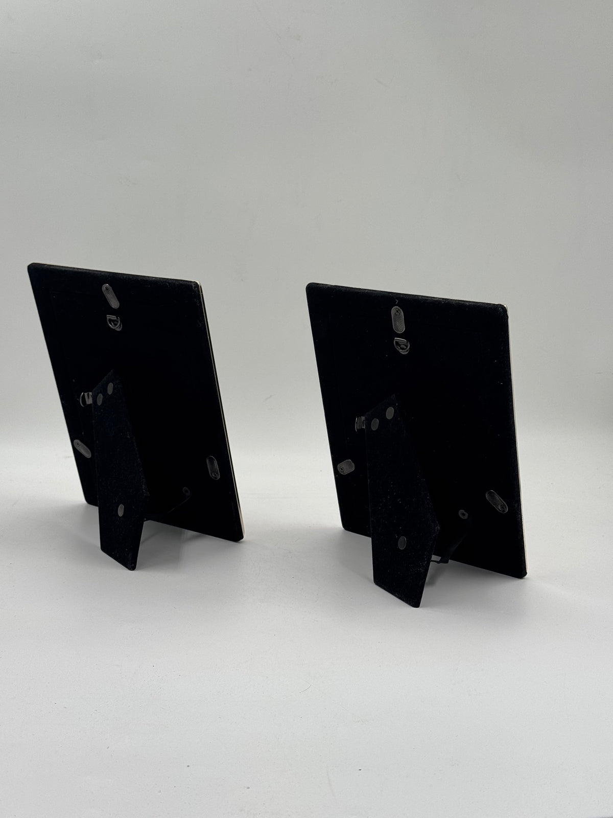 Pair of Silver-Tone Metal Photo Frames