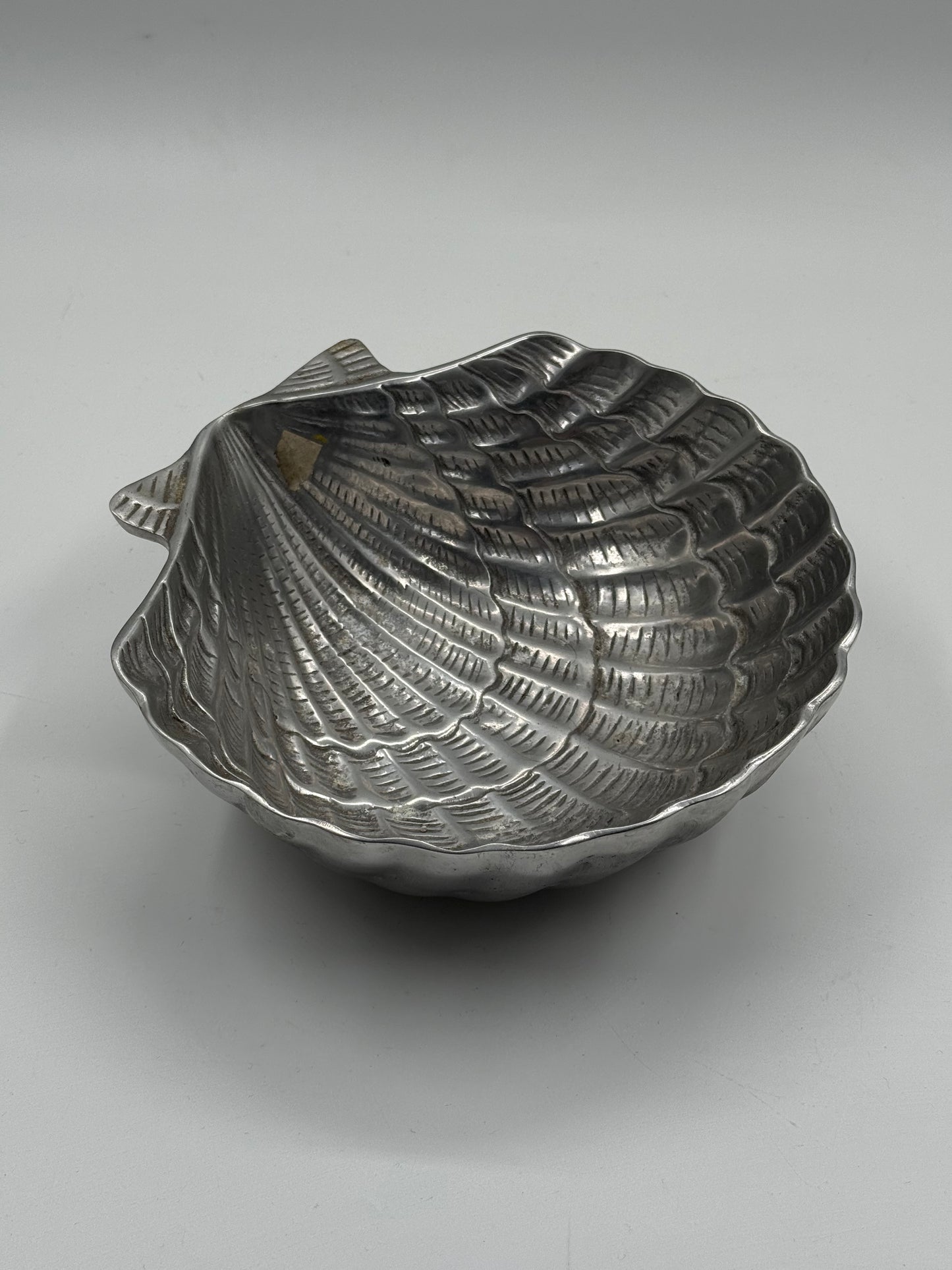 Shell Shaped Aluminum Bowl Organic Modern Style