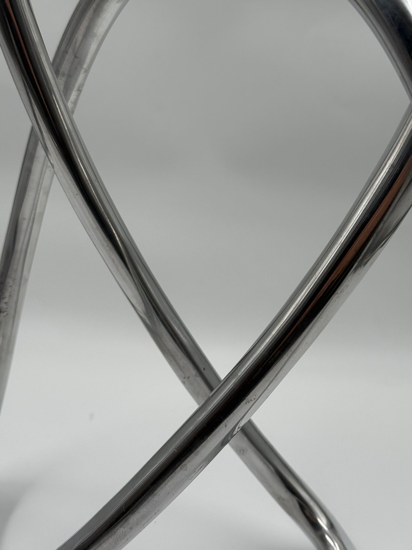 Polished Chrome Ribbon Sculpture