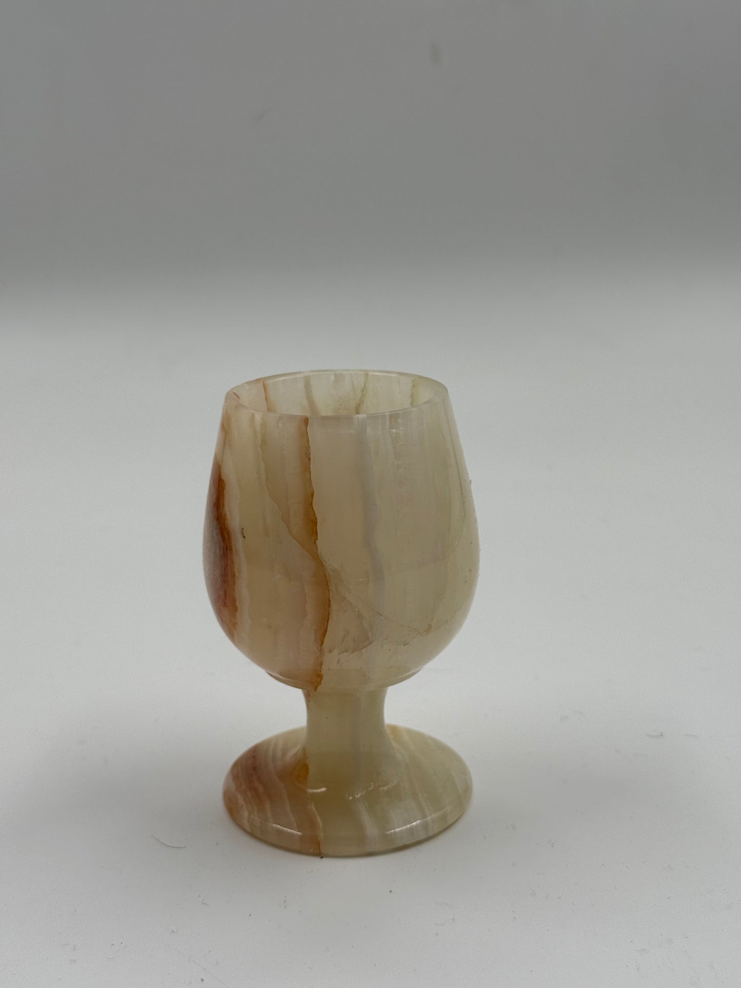 Small Onyx Stone Goblet Decorative Object