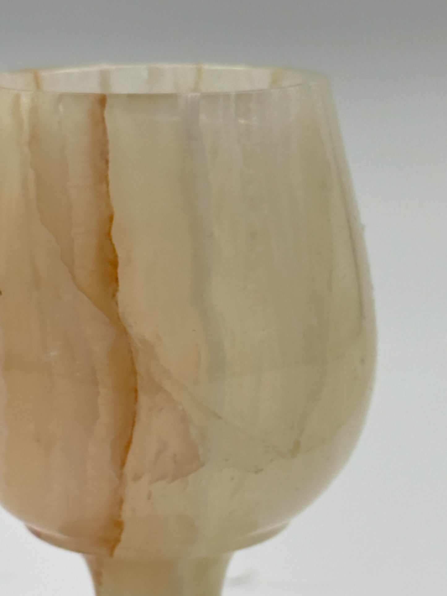 Small Onyx Stone Goblet Decorative Object