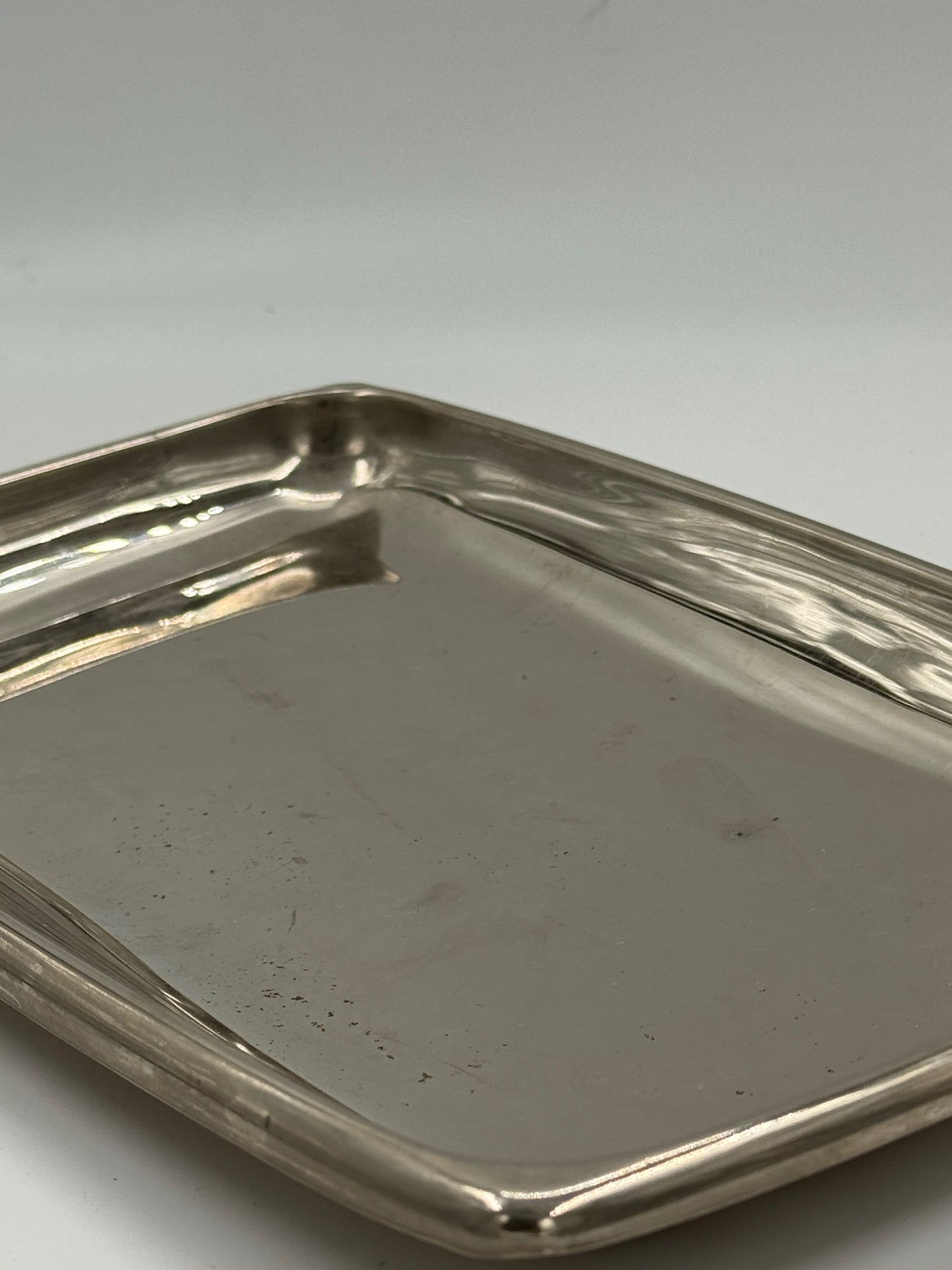 Vintage Silver-Plated Metal Tray