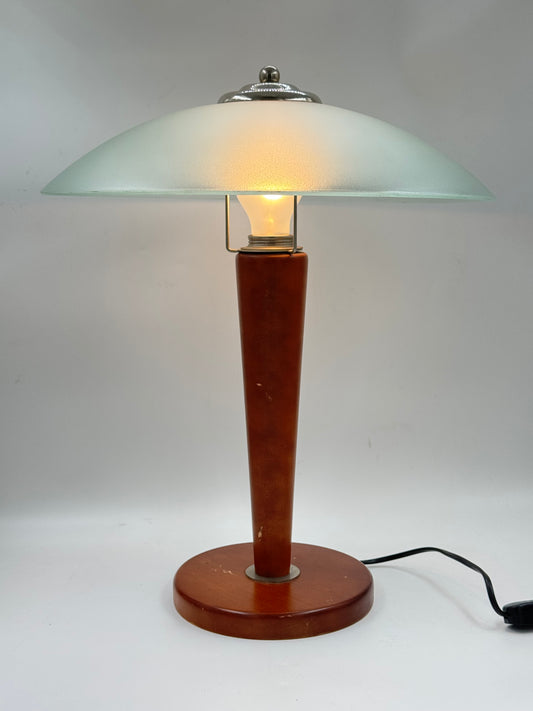 Cherry Wood Mushroom Lamp
